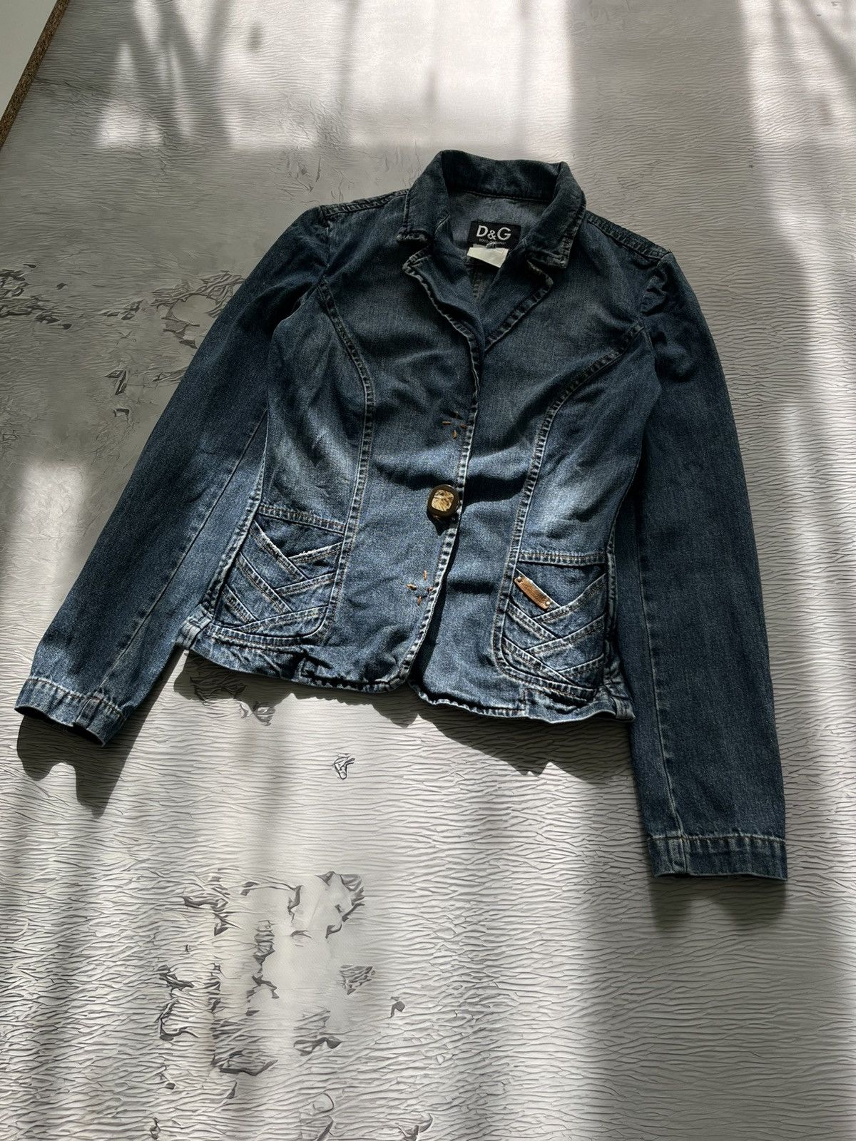 Dolce & Gabbana Dolce & Gabbana Vintage Denim Suit Jeans Luxury Blue Size 29" - 2 Thumbnail