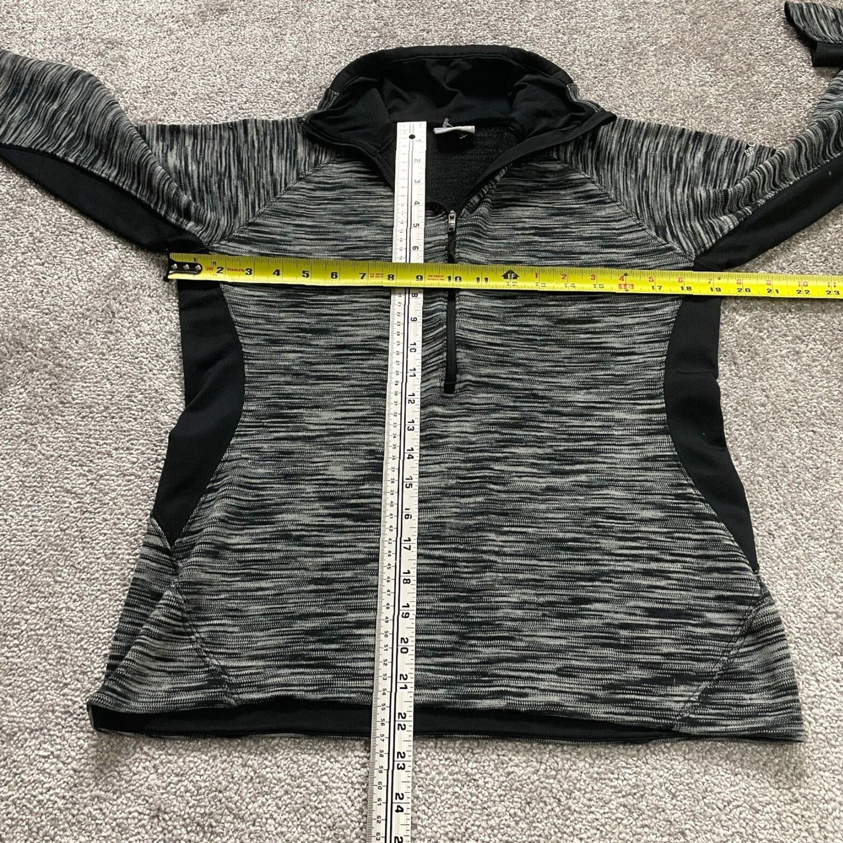 Vintage Columbia Optic Got It Active Jacket Womens Medium Gray Black 1/4 Zip High Neck Size M / US 6-8 / IT 42-44 - 6 Thumbnail