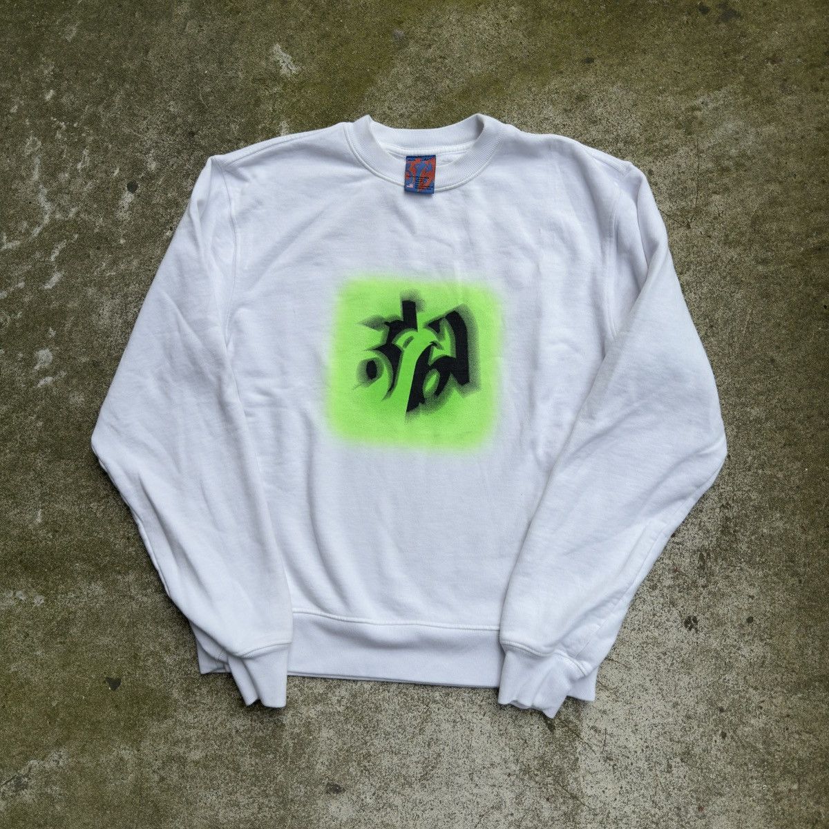 image of Blonded Frank Ocean Lsd Block Logo Crewneck Small in White, Men's