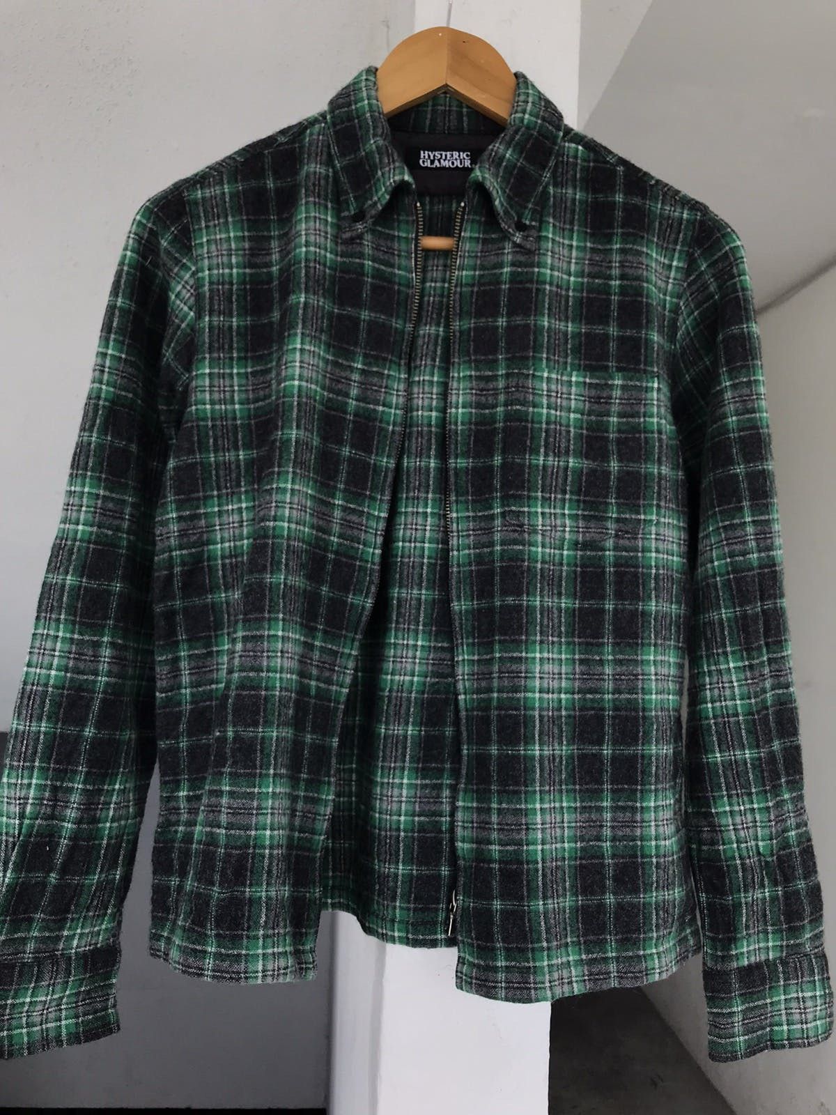 Hysteric Glamour Hysteric Glamour Wool Plaid Zipper Jacket Size US S / EU 44-46 / 1 - 9 Thumbnail