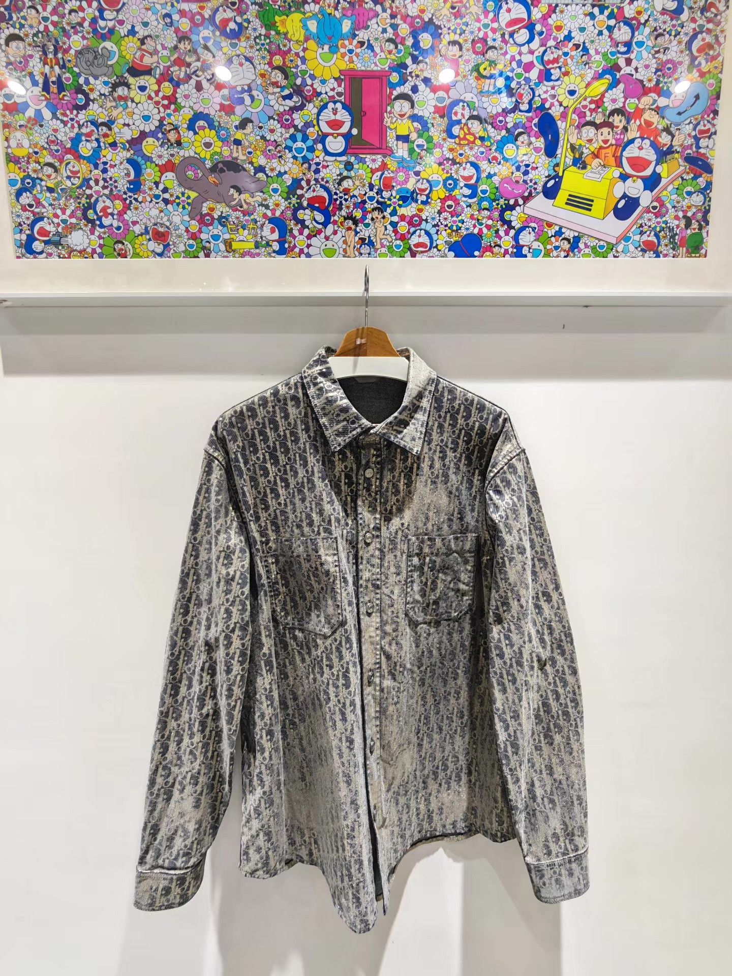 Dior Dior New Glitter All-Over Print Denim Shirt Jacket Q15 Size US XL / EU 56 / 4 - 1 Thumbnail