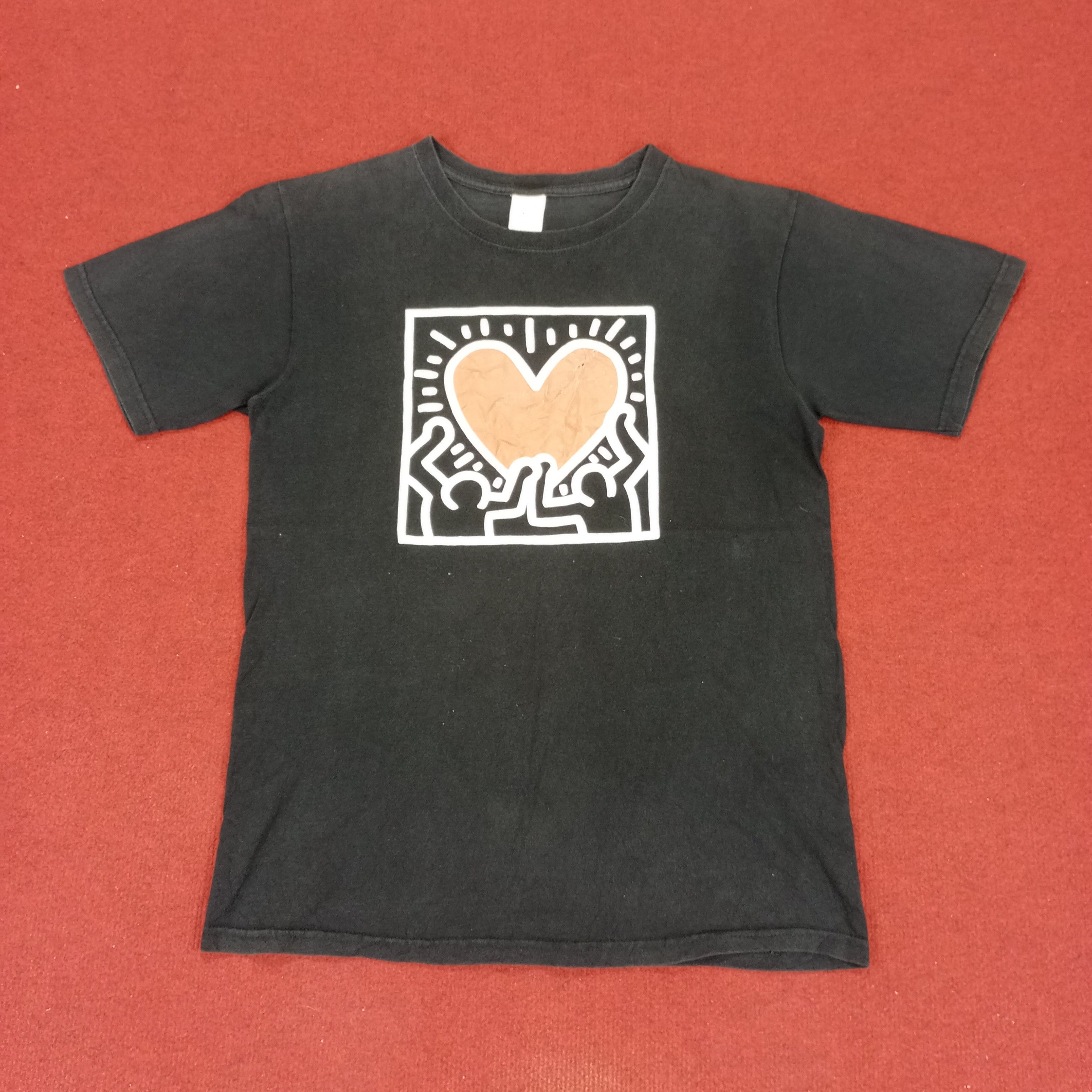 Keith Haring × Vintage Keith Haring Skateboard Streetwear Art Style Tshirt Size US M / EU 48-50 / 2 - 1 Thumbnail