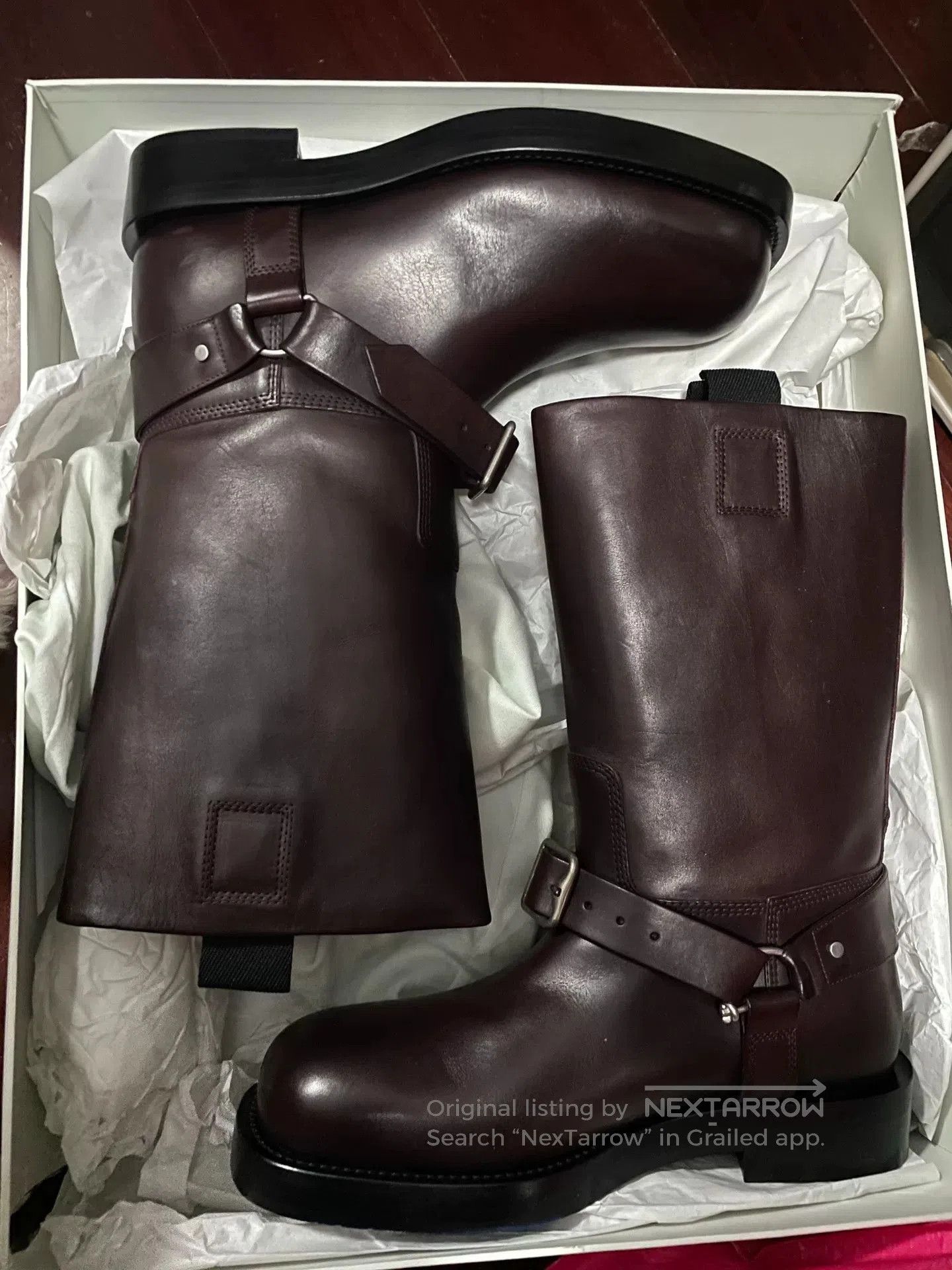 Burberry Burberry Daniel Lee 23FW Wine Red Combat Boots. Size US 10 / EU 43 - 4 Thumbnail