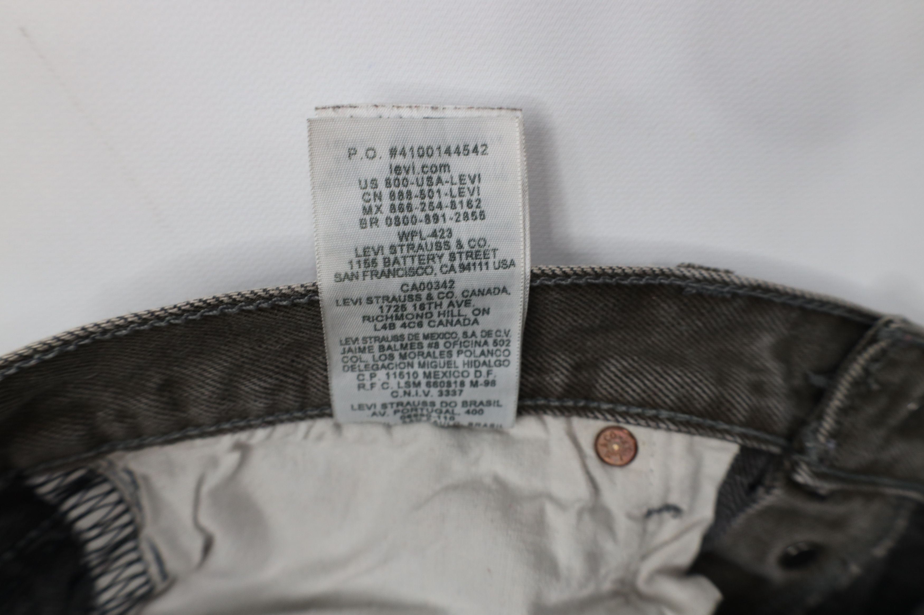 Levi's Vintage Y2K Levis 501xx Button Fly Original Fit Jeans Green Size US 34 / EU 50 - 9 Thumbnail