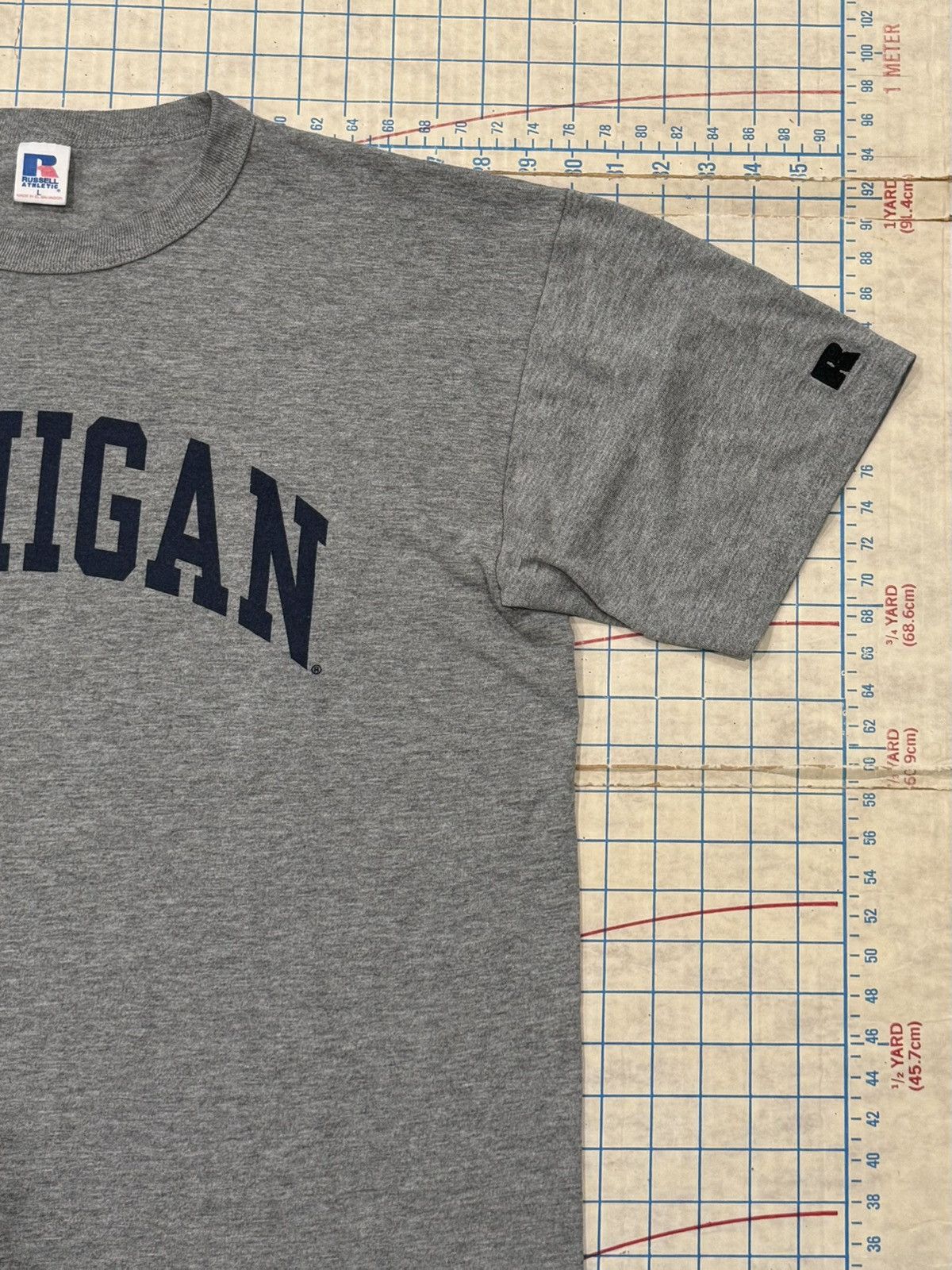 Russell Athletic Vintage University of Michigan Russell Athletics Tee Large Size US L / EU 52-54 / 3 - 4 Thumbnail