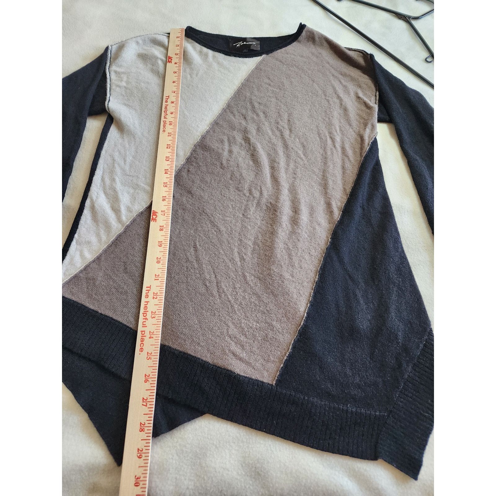 Other Zoe Couture 100% Cashmere Asymmetrical Colorblock Sweater S Size S / US 4 / IT 40 - 5 Thumbnail