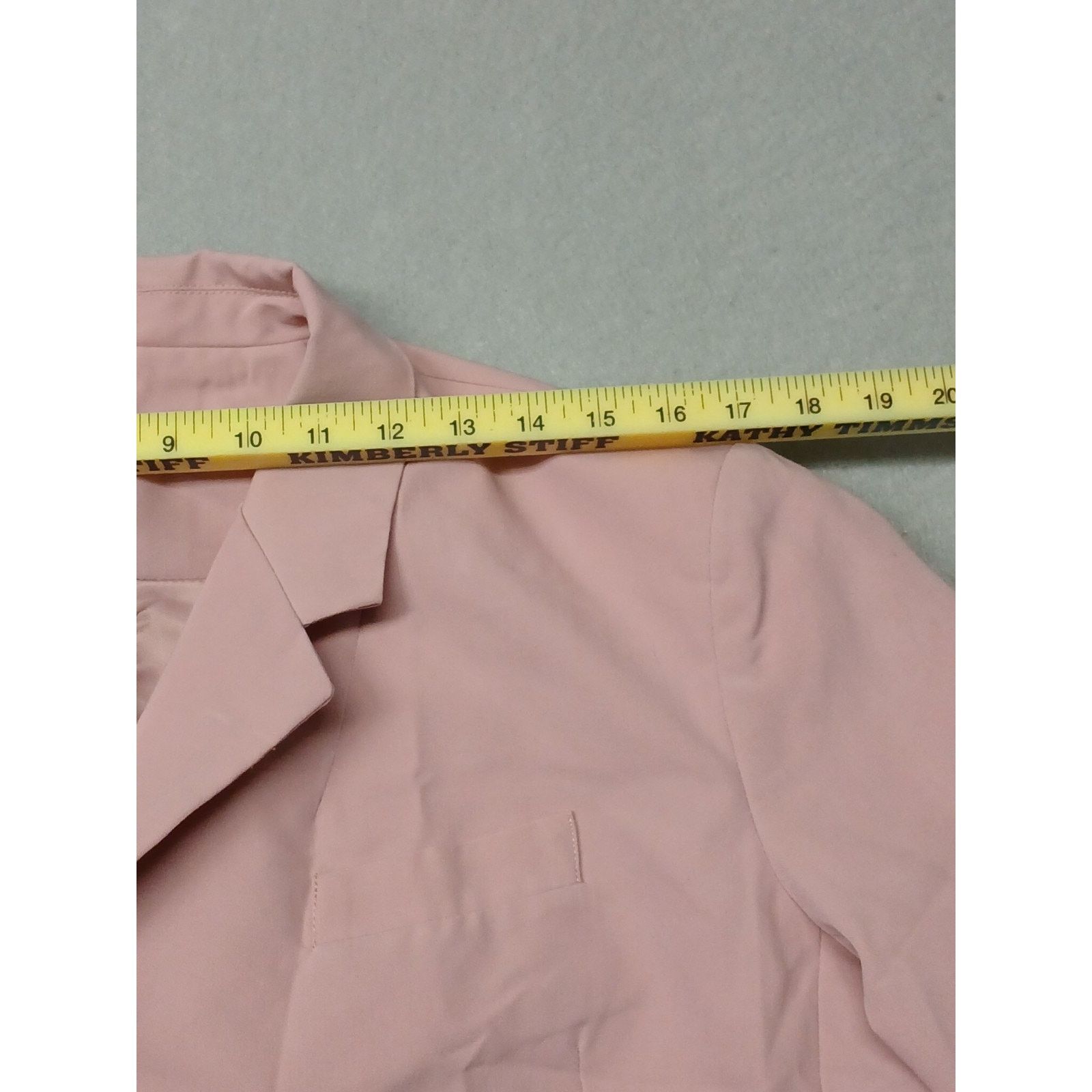 Other Unbranded (Large) Women's Pink Double Breasted Blazer Size L / US 10 / IT 46 - 3 Thumbnail