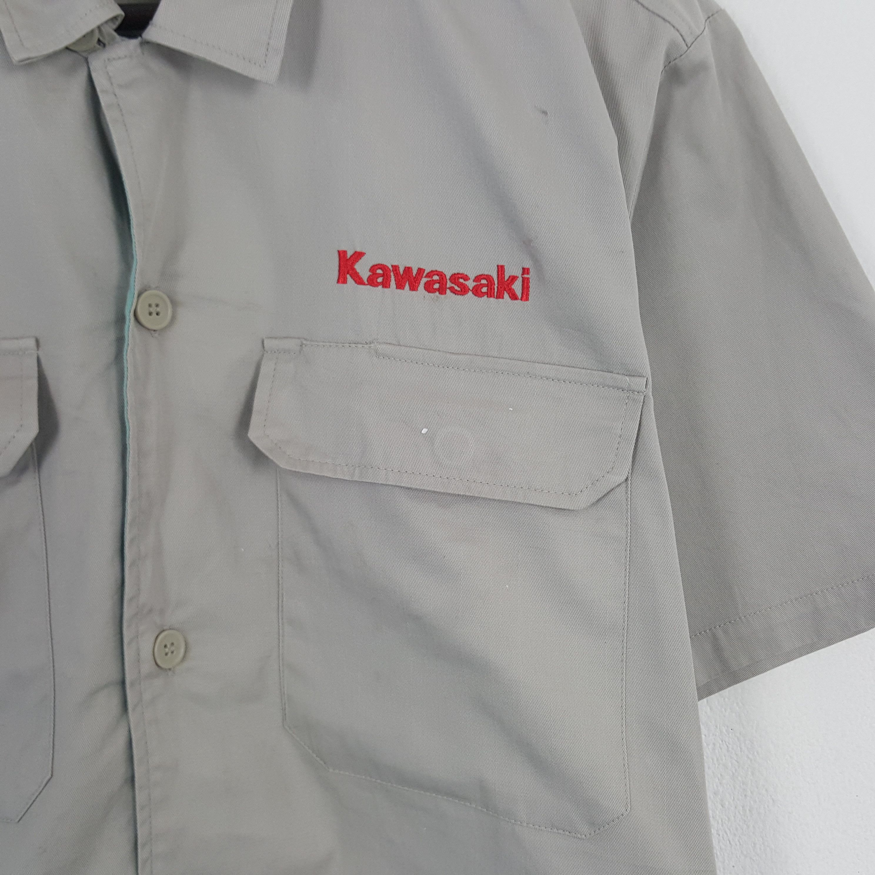 Japanese Brand × Vintage Vintage Kawasaki Sport button Up Shirt Size US M / EU 48-50 / 2 - 2 Thumbnail