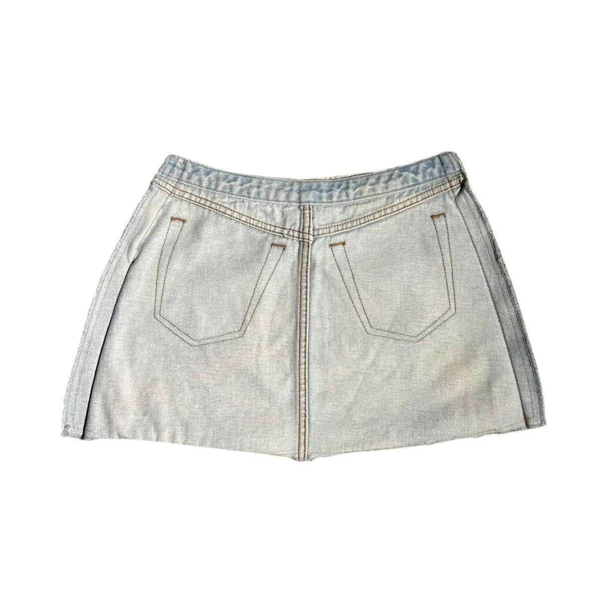 Maison Margiela SS17 Reconstructed inverse denim skirt Size 25" / US 0 / IT 36 - 1 Thumbnail