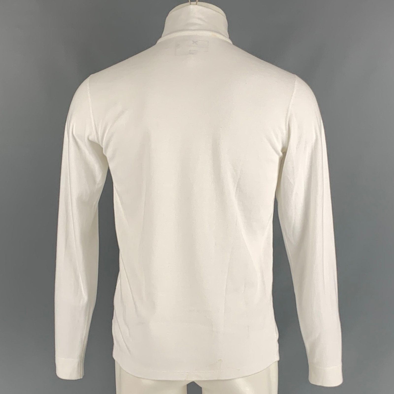 Ralph Lauren S White Polyester Cotton Half Zip Pullover Size US S / EU 44-46 / 1 - 3 Thumbnail