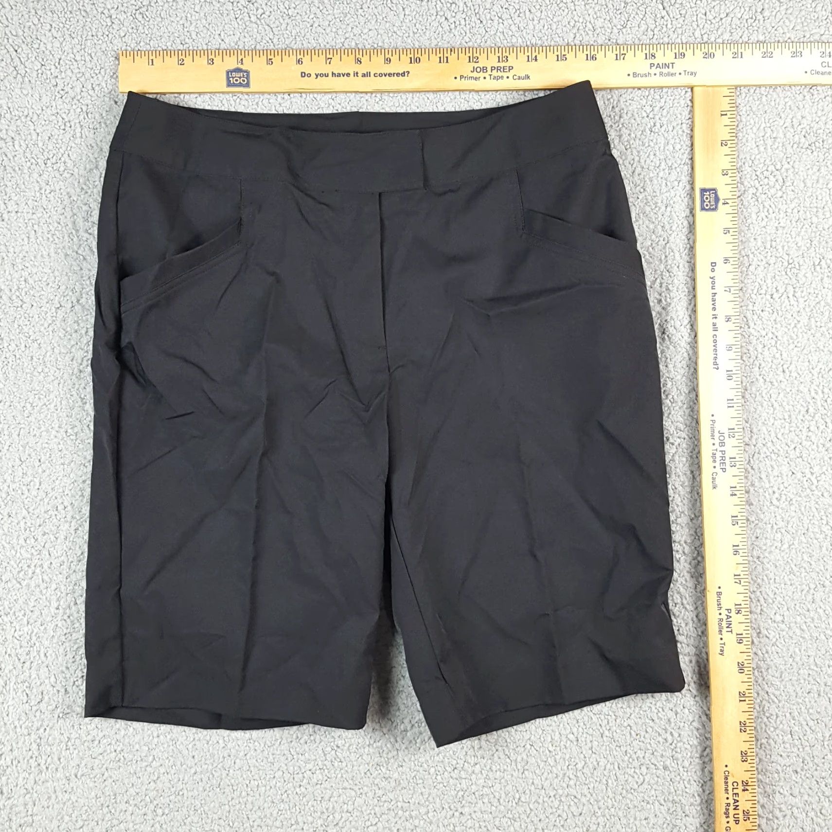 Vintage VINTAGE Black Chino Straight Regular Fit Women's Size 10 Athletic Preppy Golf Shorts Tehama Baseball? Size 32" / US 10 / IT 46 - 3 Thumbnail