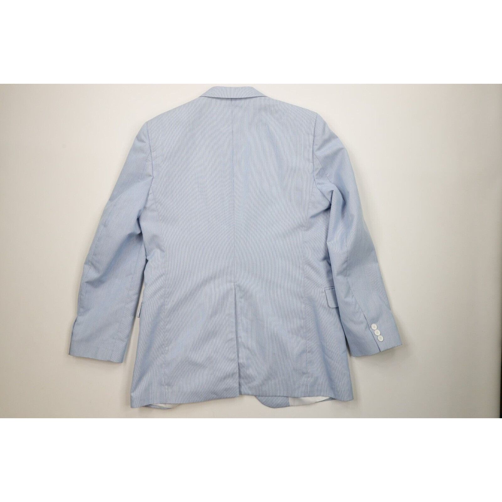Vintage Vintage 70s Streetwear 2 Piece Pinstriped Suit Wedding Size 42L - 8 Thumbnail