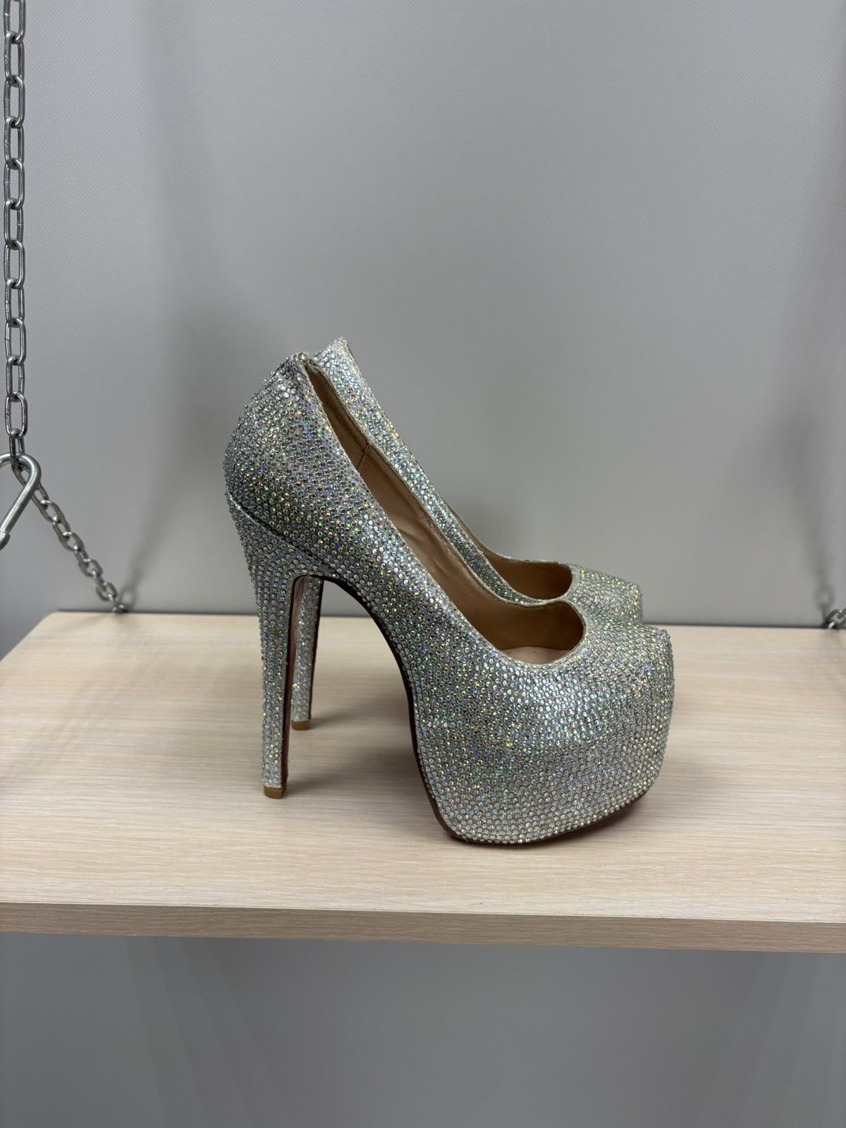 Christian Louboutin Womens heels Christian Louboutin Size 36 Color Gray Size US 6 / IT 36 - 5 Thumbnail