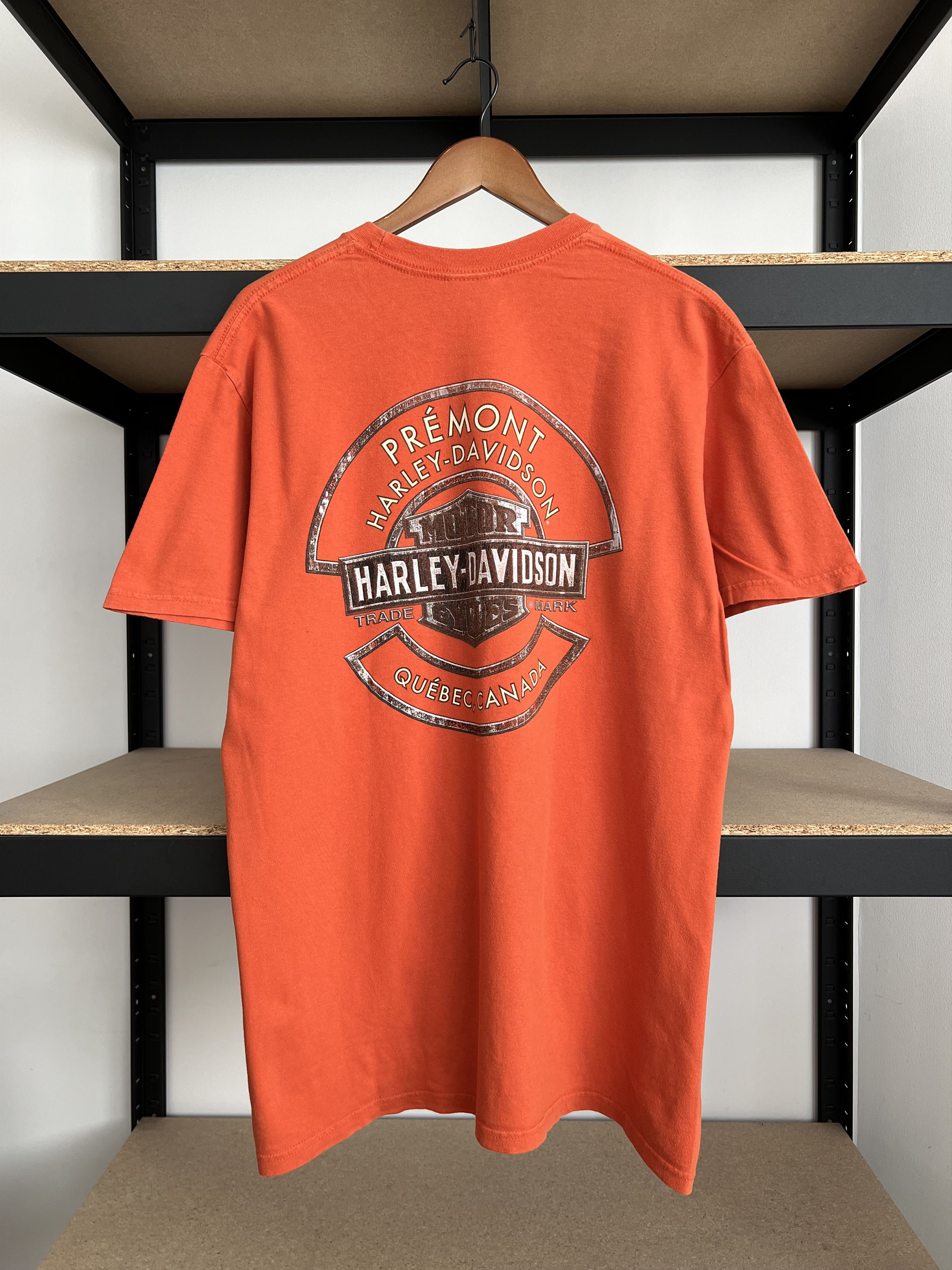 Harley Davidson Vintage 2015 Harley Davidson Quebec Canada T-shirt Size US L / EU 52-54 / 3 - 2 Thumbnail
