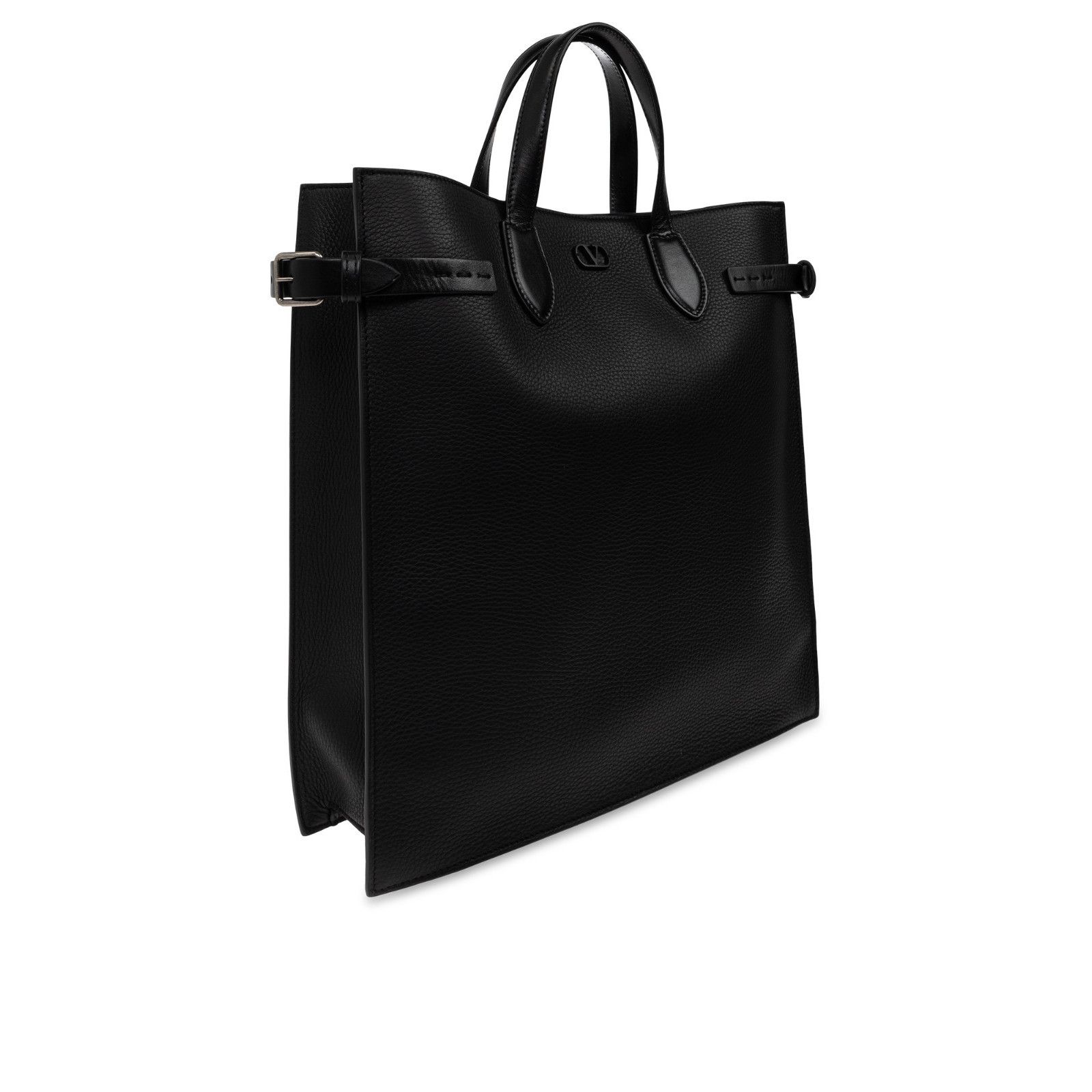 Valentino VALENTINO GARAVANI Black Leather Top Handle Bag New & Authen Size ONE SIZE - 3 Thumbnail