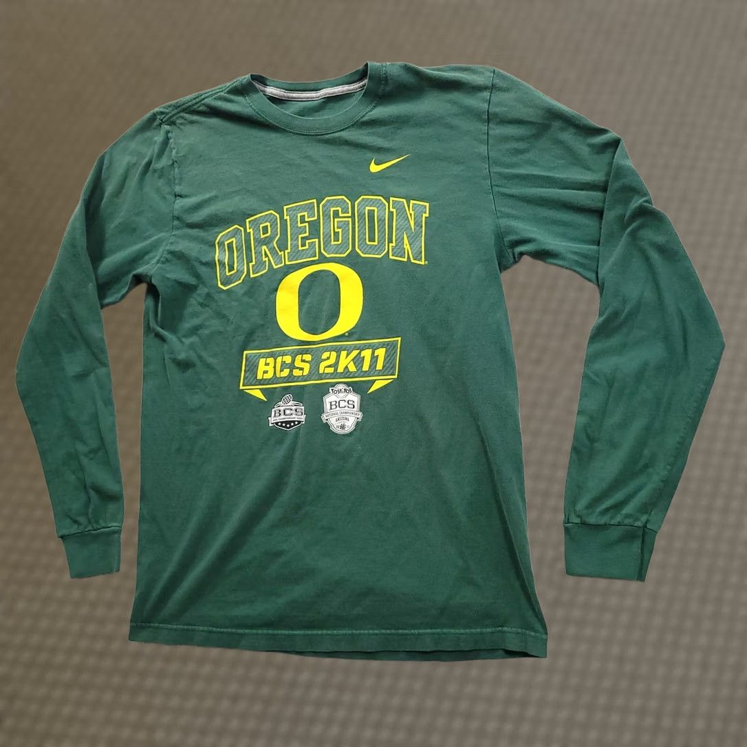 Nike Nike Oregon BCS 2K11 T-Shirt Mens Medium Green Long Sleeve Casual SEE PHOTOS Size US M / EU 48-50 / 2 - 1 Thumbnail