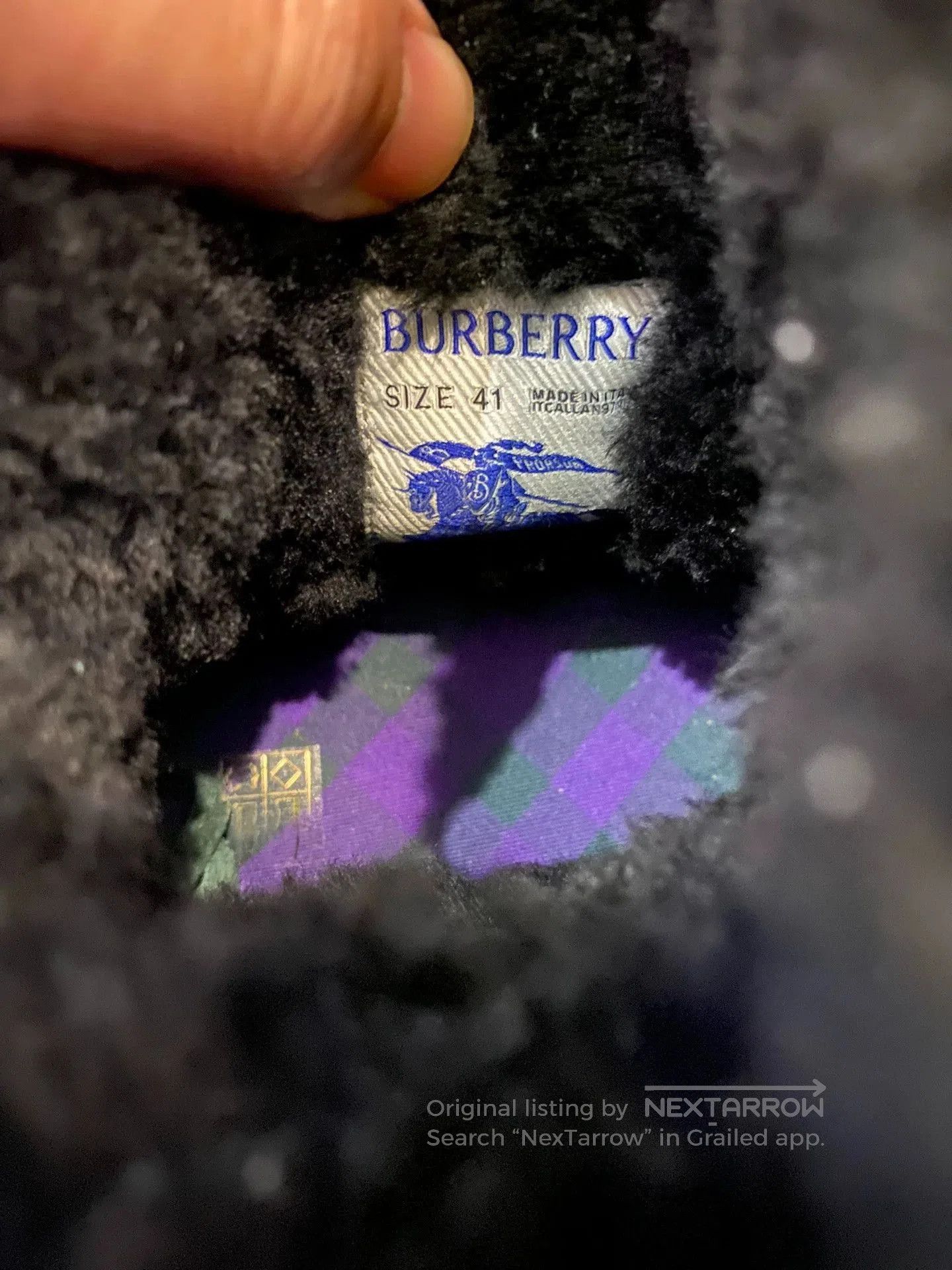 Burberry Multi Colored Fur Lined High Top Boots Size 9. Size US 9 / EU 42 - 6 Thumbnail