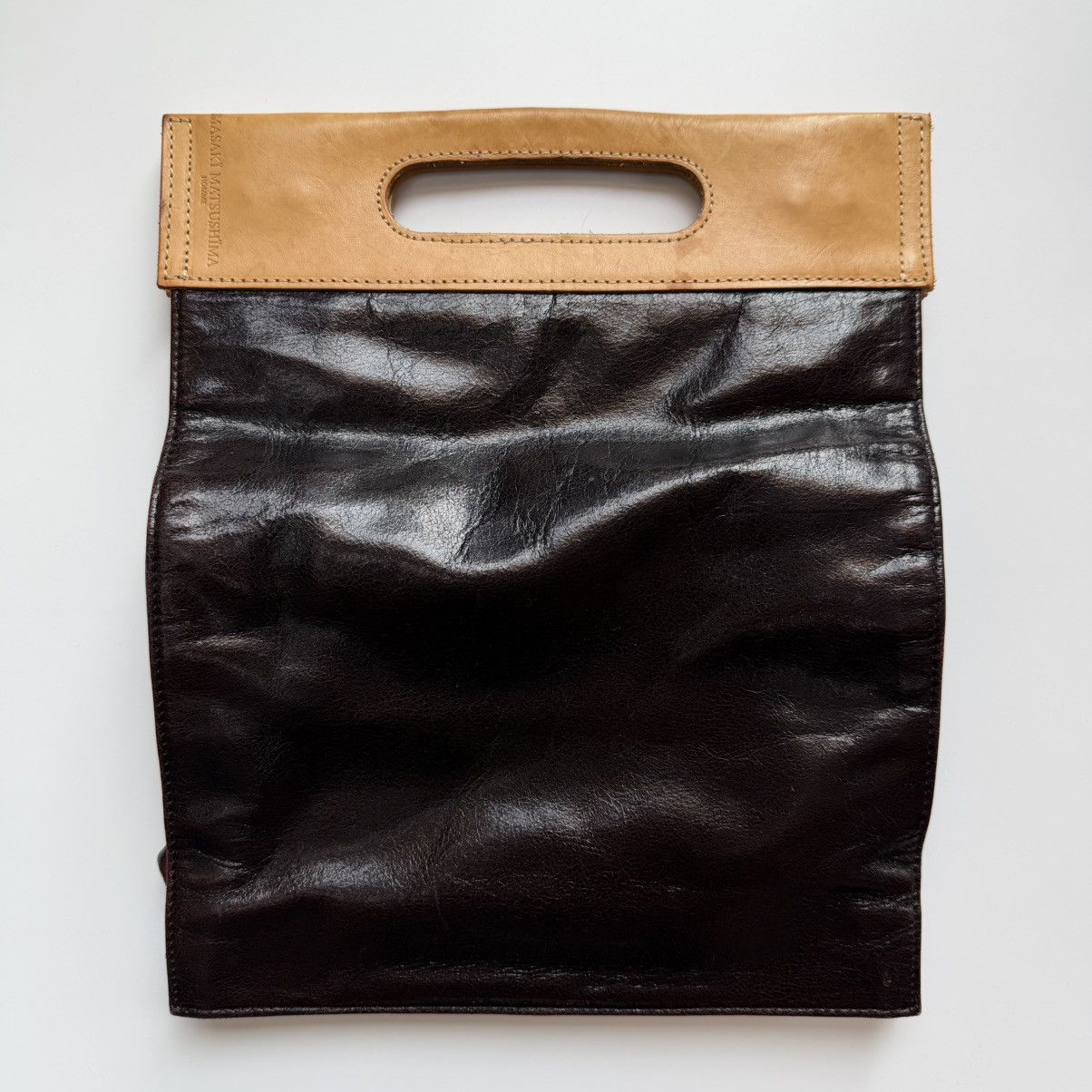 Other 1990s Masaki Matsushima Homme Leather Fold Handbag Size ONE SIZE - 1 Thumbnail