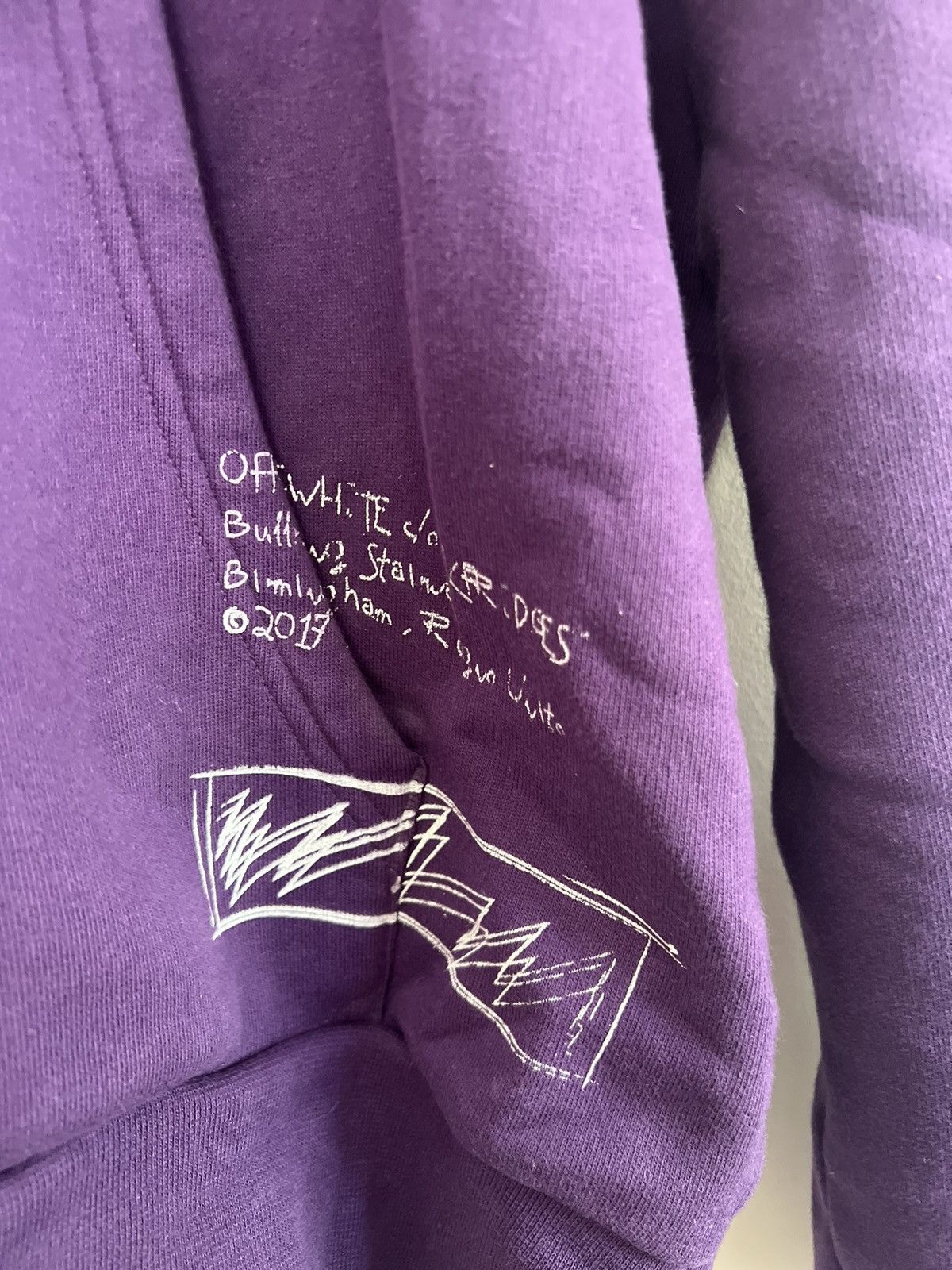 Off-White Off white X selfirdge purple limited hoodie Size US M / EU 48-50 / 2 - 7 Thumbnail