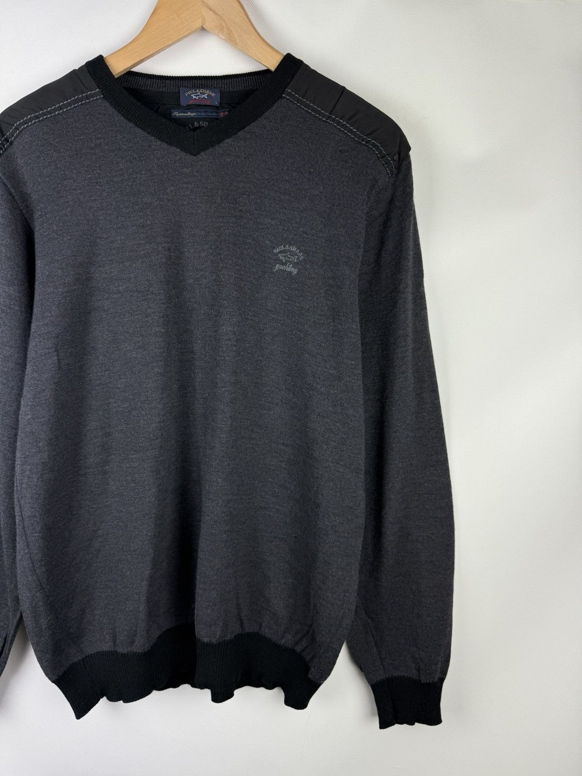 Paul & Shark Paul & Shark Cool Touch Light Men’s Wool Sweater Pullover Size US L / EU 52-54 / 3 - 3 Thumbnail