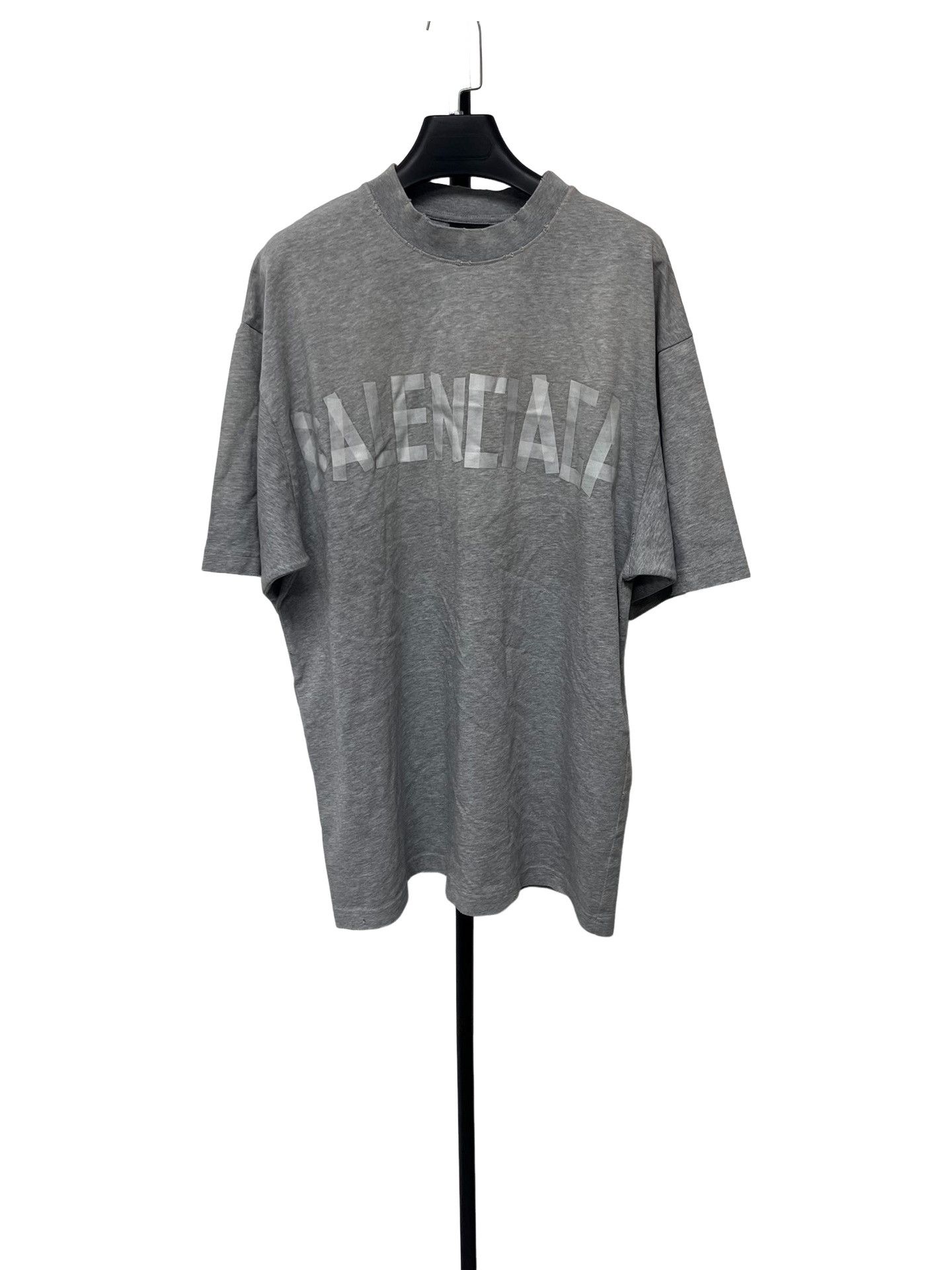 Balenciaga Balenciaga Tape Logo Short Sleeve T-Shirt XS Size US XS / EU 42 / 0 - 1 Thumbnail