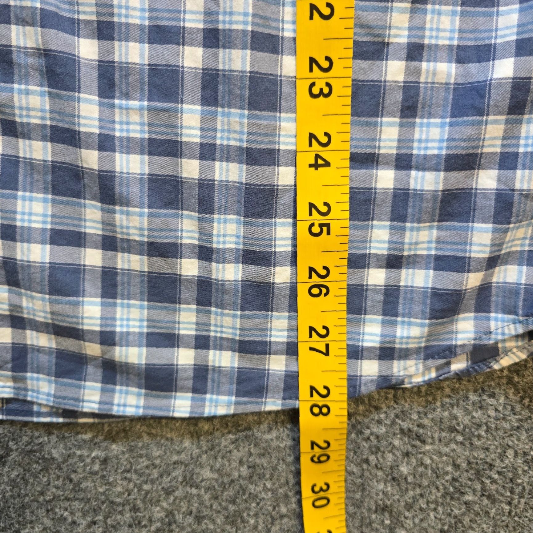 Vineyard Vines VINEYARD VINES Shirt Mens Small Blue Plaid On The Go Performance Nylon Brrr Size US S / EU 44-46 / 1 - 6 Thumbnail