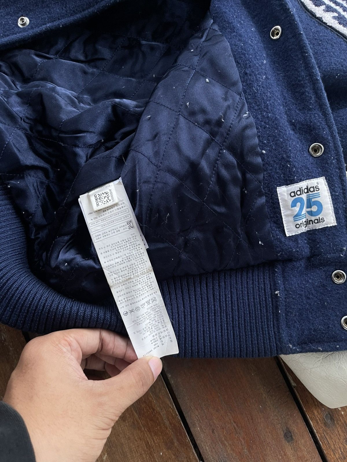 Adidas × Nigo Varsity Jacket Adidas X Nigo Wool And Leather Size US L / EU 52-54 / 3 - 5 Thumbnail