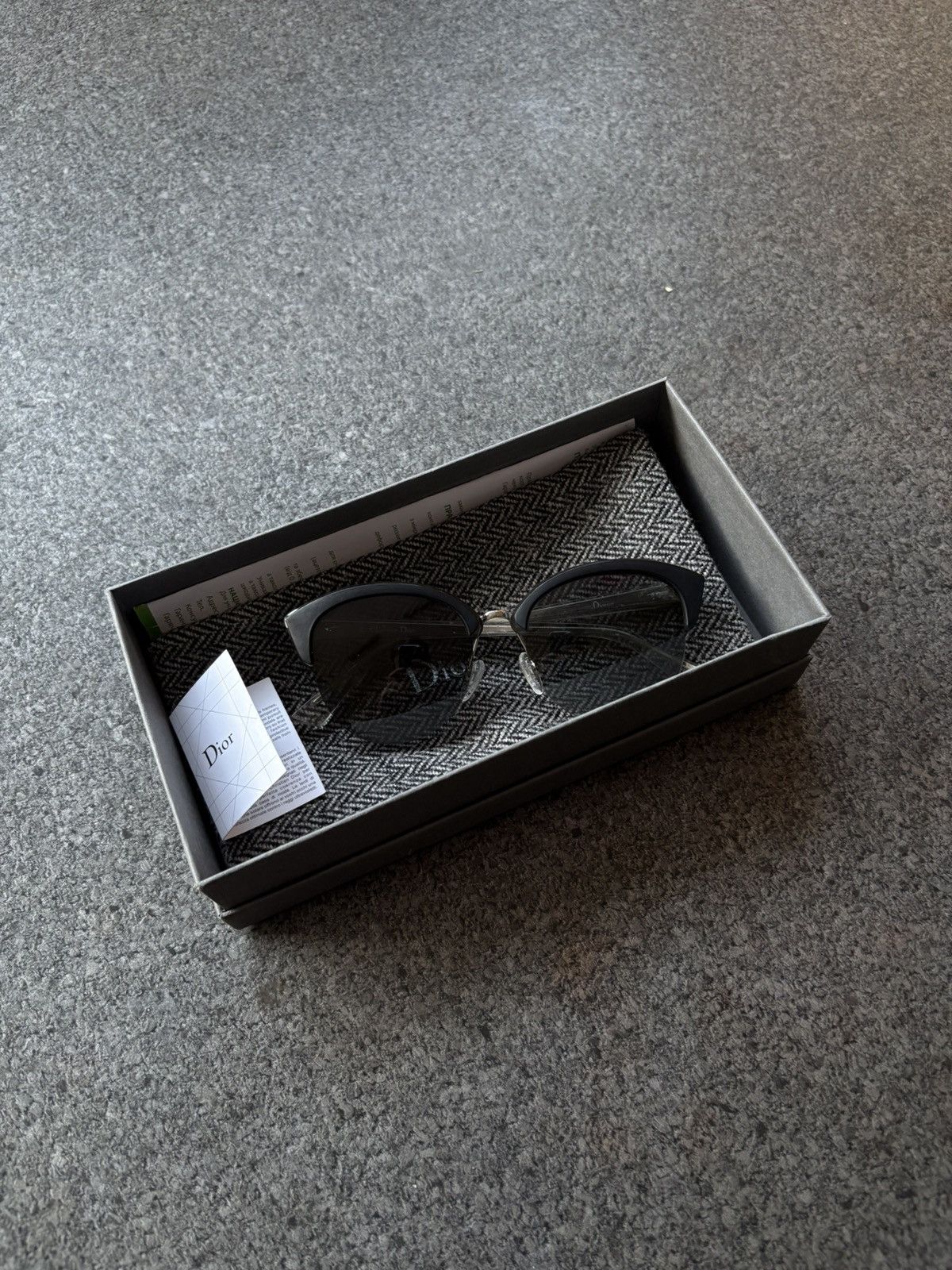 Christian Dior Diorama G5V2K Sunglasses Cat Eye FULL SET