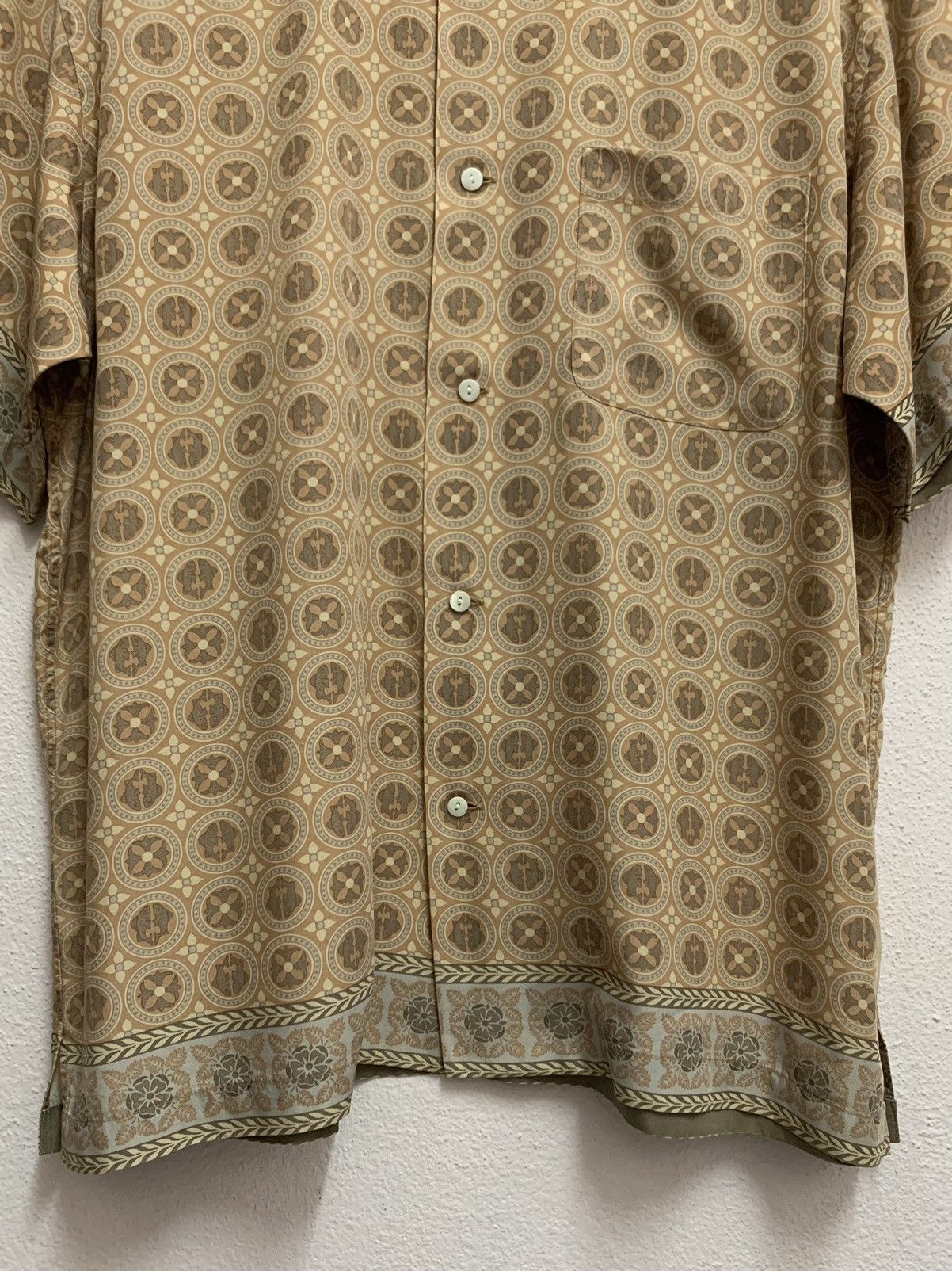 BIGI MEN’S BIGI Floral Short Sleeved Button Up Shirt Size US M / EU 48-50 / 2 - 5 Thumbnail