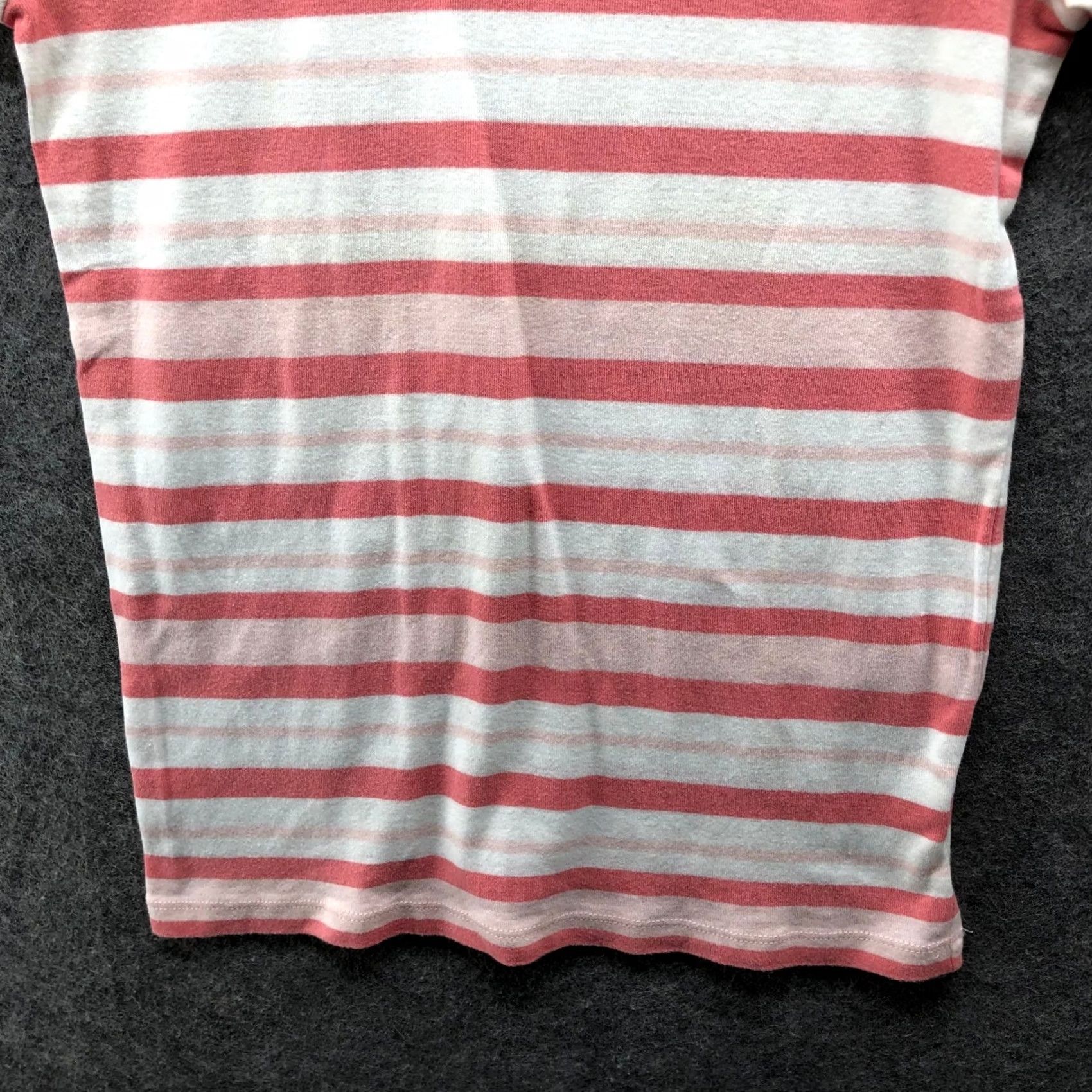 Gap Gap Favorite Tee T-Shirt Womens M Pink Striped Cotton Crew Neck Short Sleeve Size M / US 6-8 / IT 42-44 - 4 Thumbnail