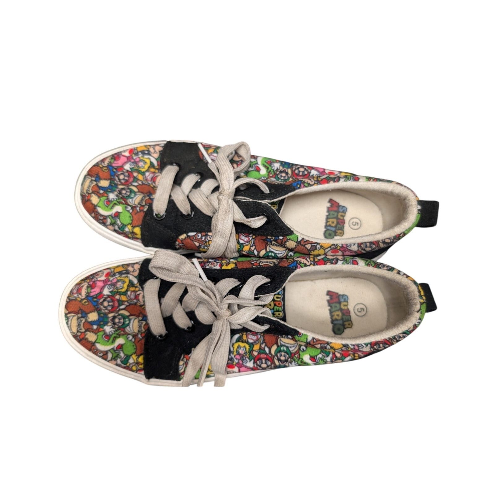 Nintendo Ground Up Youth Size 5 Super Mario Bros Lace-up Sneakers Size US 6.5 / IT 36.5 - 3 Thumbnail