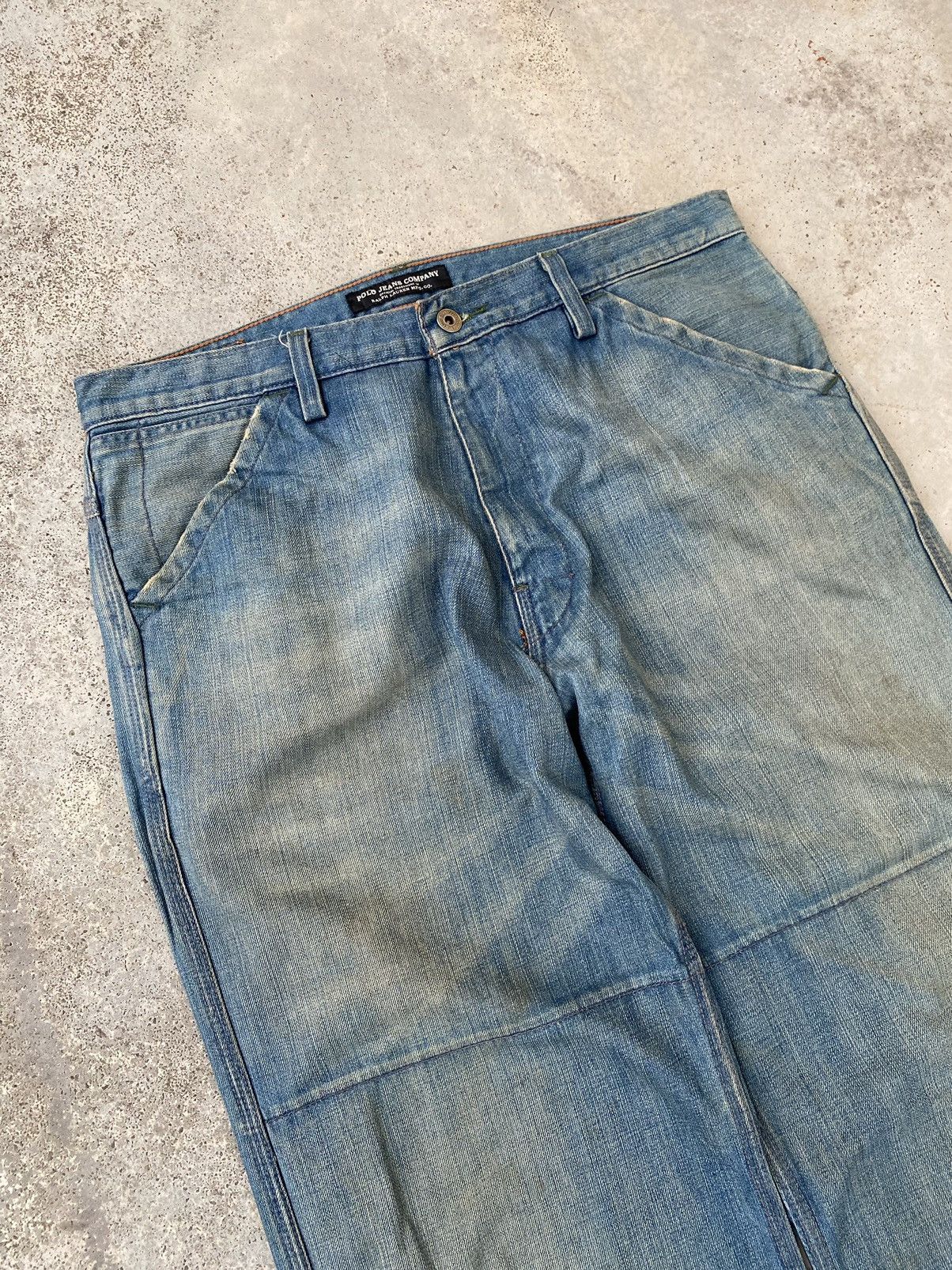 Polo Ralph Lauren Vintage Polo Ralph Lauren Double Knee Baggy Jeans rrl style Size US 36 / EU 52 - 2 Thumbnail