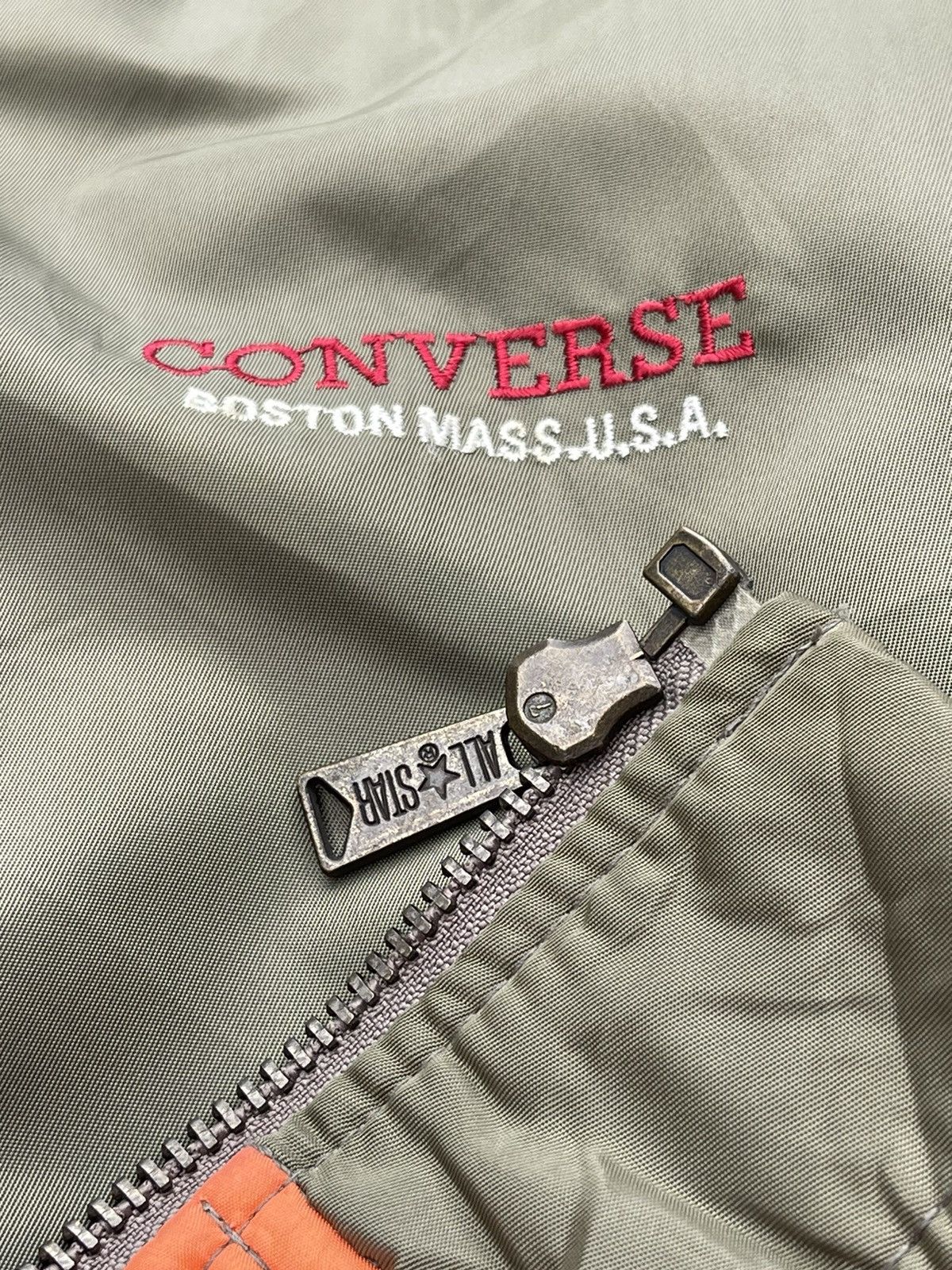 Converse 🔥Vintage Converse Ma-1 Flight Bomber Jacket Size US L / EU 52-54 / 3 - 20 Thumbnail