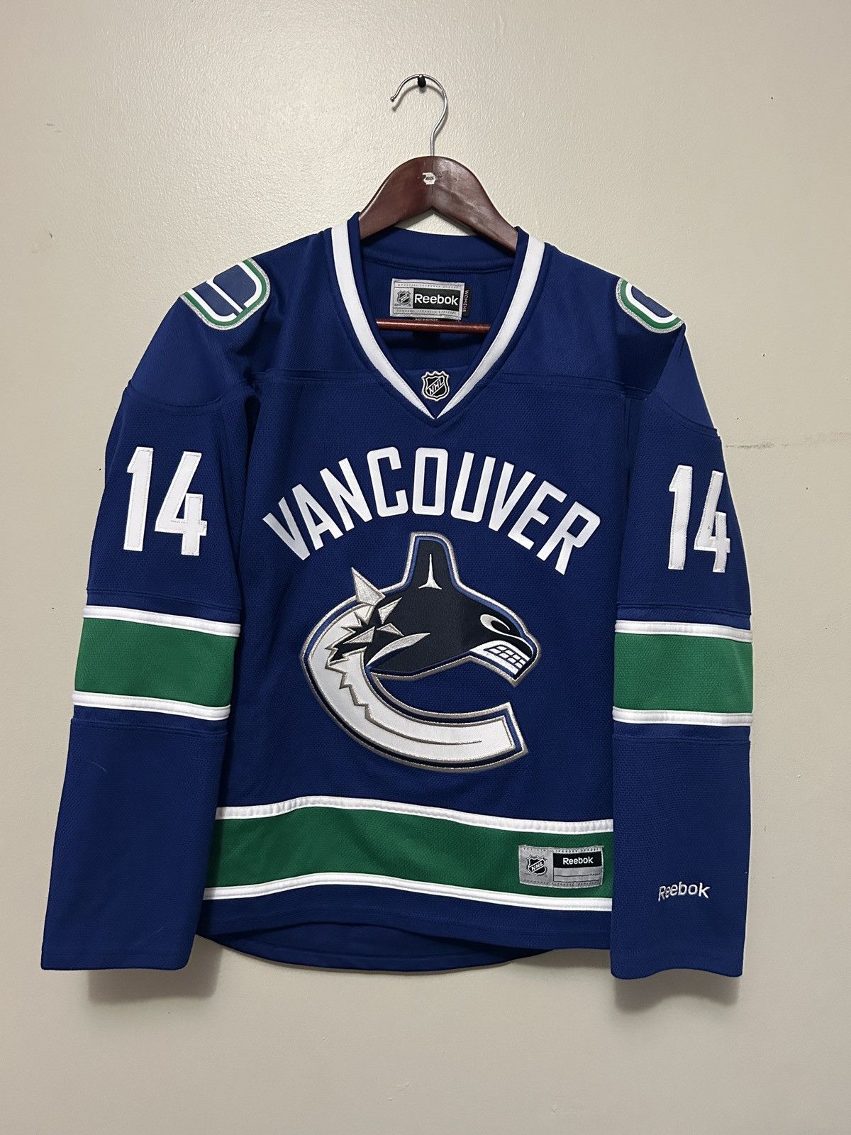 Reebok Vancouver Canucks Alex Burrows NHL Jersey