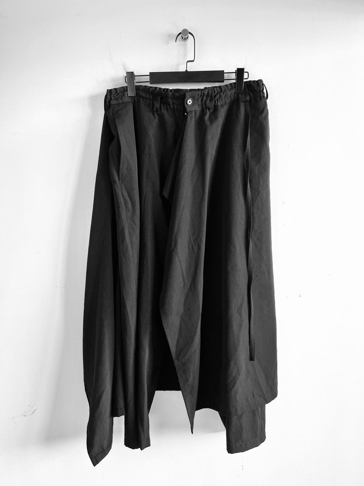 Yohji Yamamoto Yohji Yamamoto Ground Y - WOOL GABARDINE 3-WAY SKIRT PANTS Size US 32 / EU 48 - 3 Thumbnail