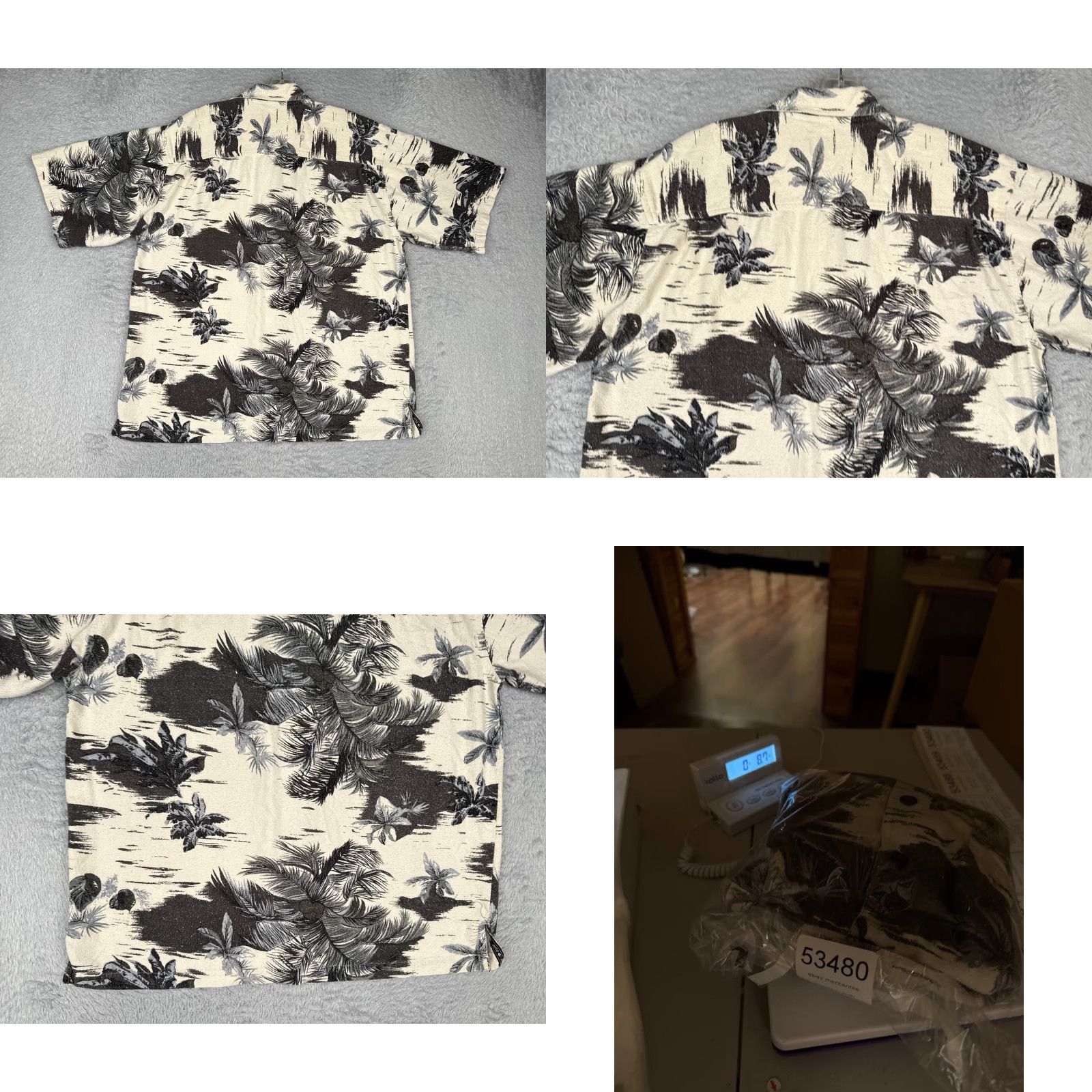 Vintage Ying Yang Men Silk Button-Up Shirt M Black Floral Palm Leaf 100% Silk Hawaiian Beach Resort Aloha Luau Vacation Summer 90s? Wait no. Size US M / EU 48-50 / 2 - 9 Thumbnail