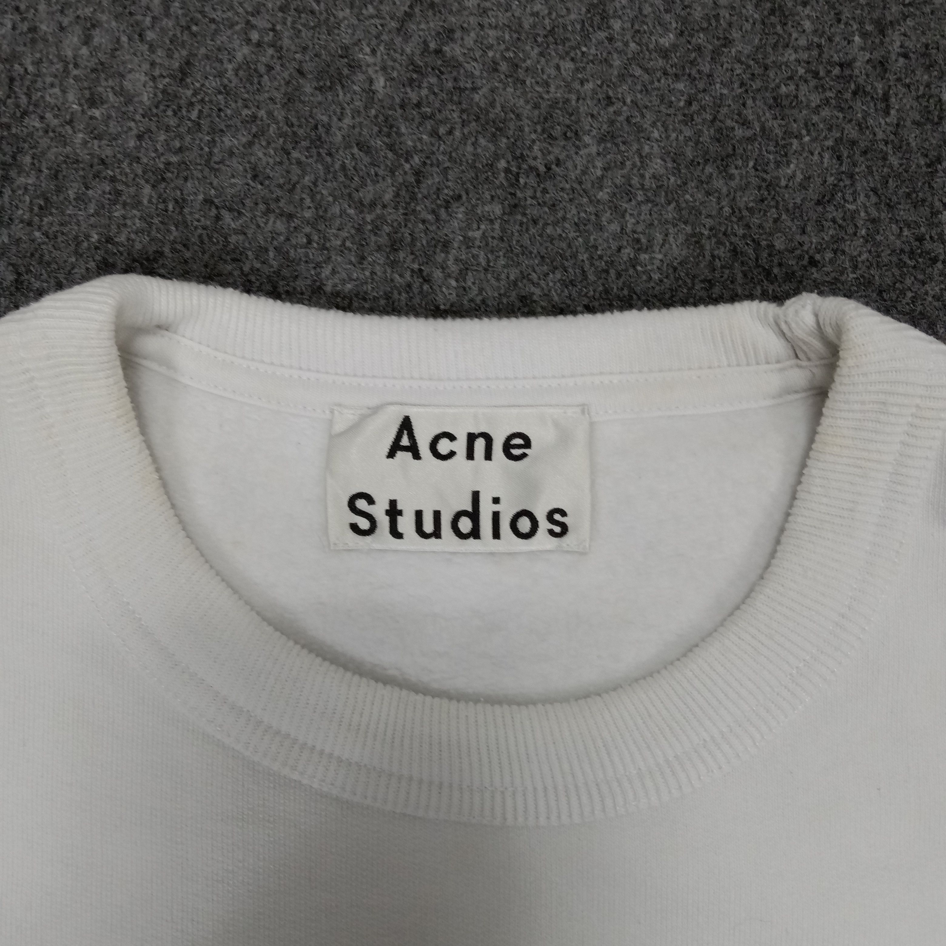 Acne Studios × Vintage Acne Studios Small Logo Design White Sweatshirt Size US S / EU 44-46 / 1 - 3 Thumbnail