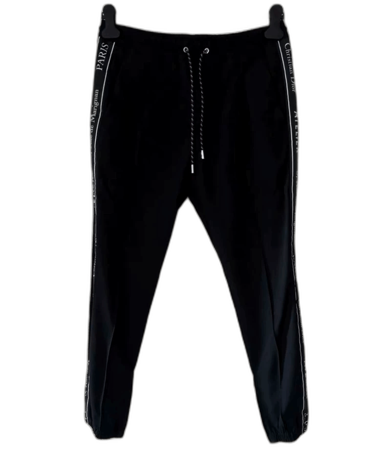 Dior dior casual black wool pants with logo Size US 44 / EU 60 - 1 Thumbnail
