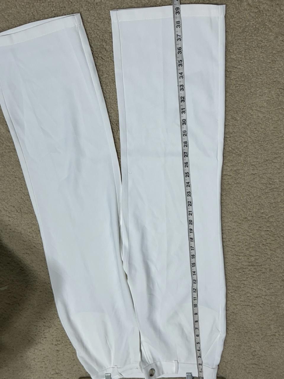 Designer Women's White High-Waisted Trousers - Size S Size 28" / US 6 / IT 42 - 3 Thumbnail