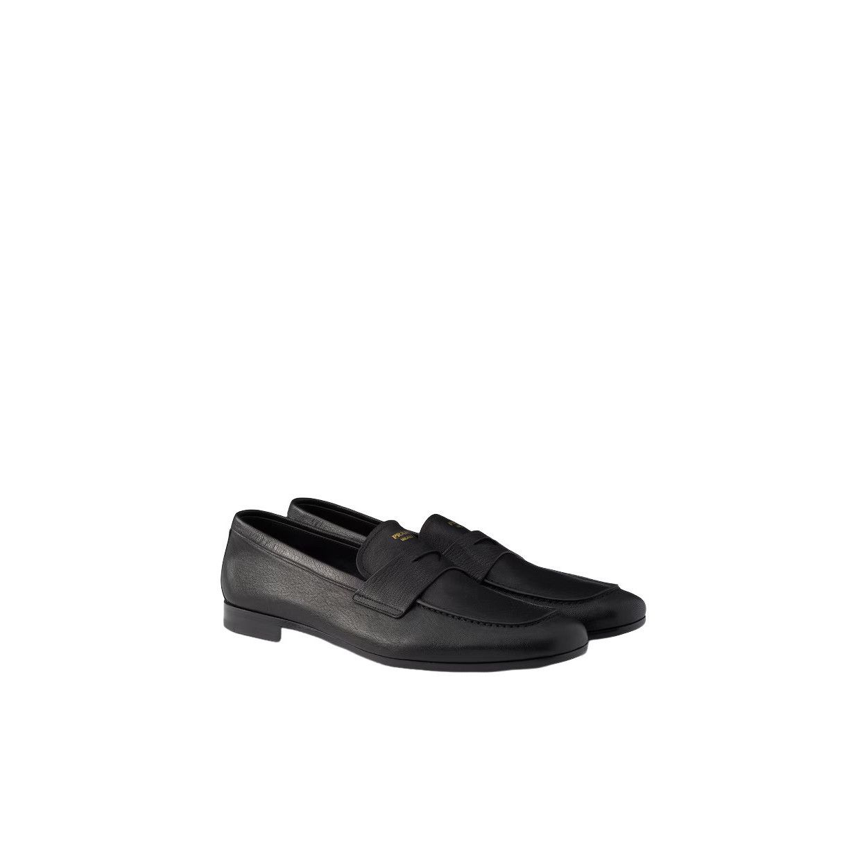 Prada PRADA $1350 Black Leather Loafers New/Authentic (Men's size: Size US 7 / EU 40 - 1 Thumbnail