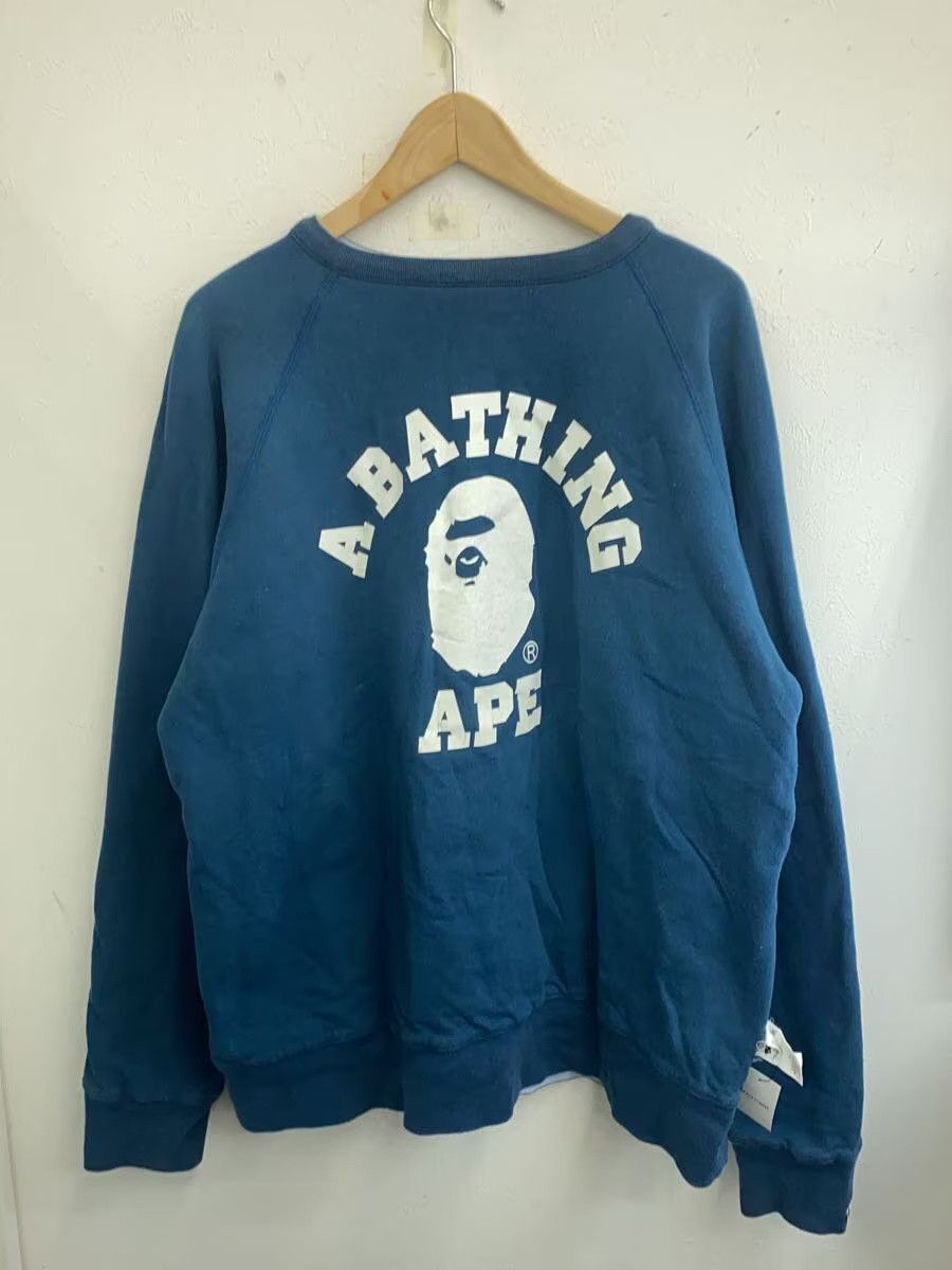 Bape A Bathing Ape Cotton Sweatshirt Blue Size US L / EU 52-54 / 3 - 7 Thumbnail
