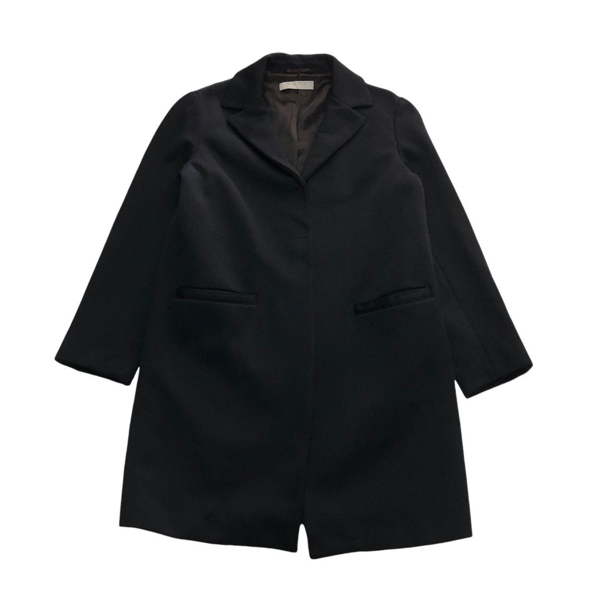 Miumiu Wool Coat Black | eBay