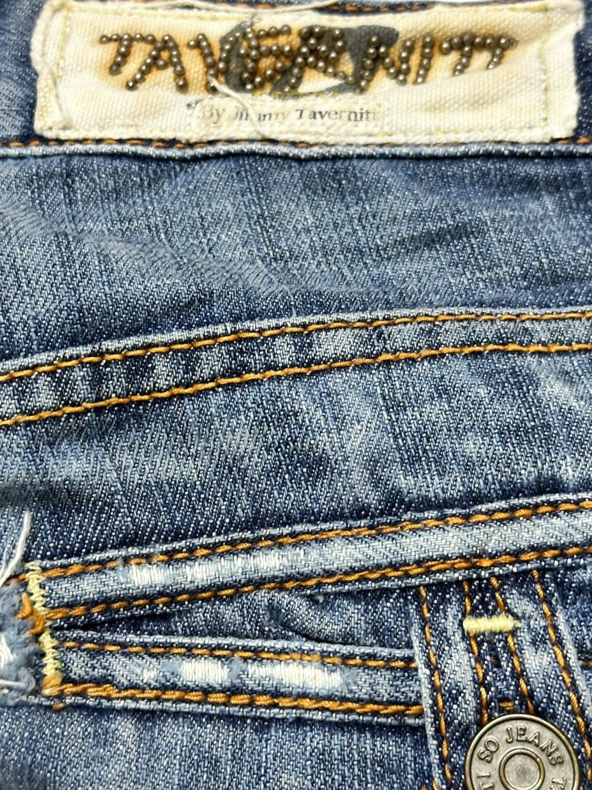 Taverniti Vintage Taverniti Flare Faded Grunge Distressed Denim Size US 32 / EU 48 - 8 Thumbnail