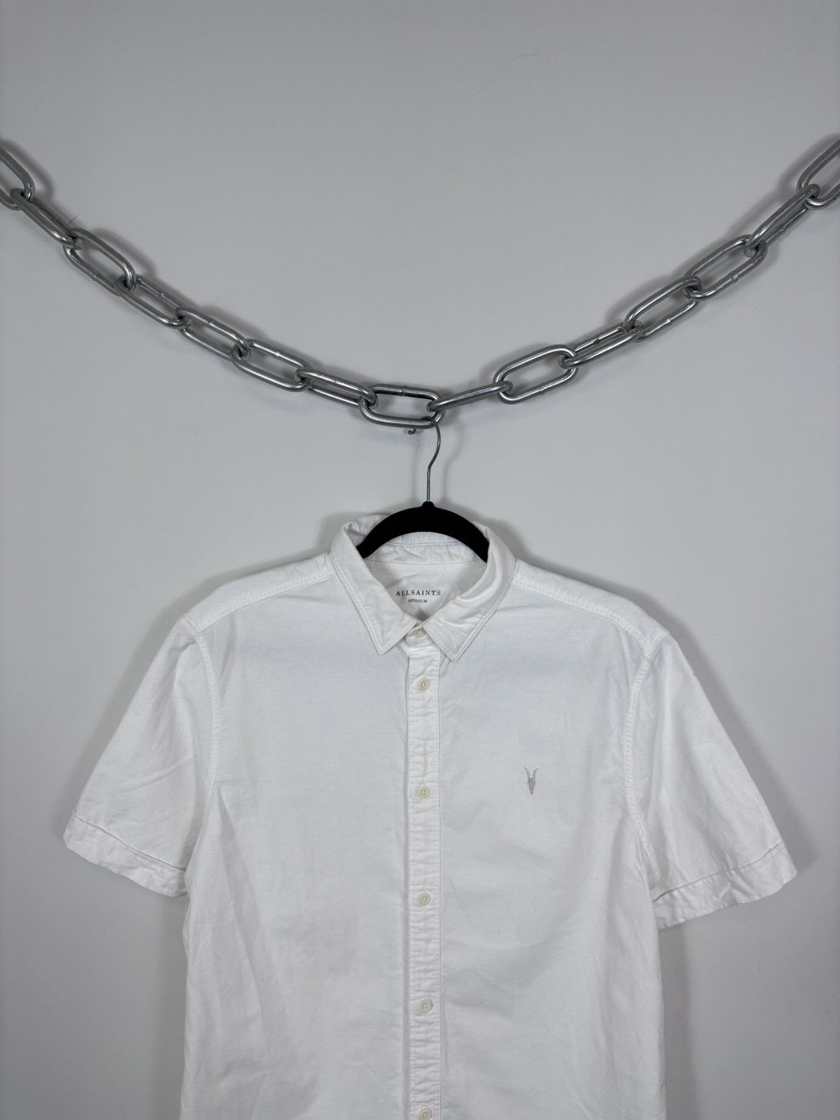 Allsaints AllSaints Men’s Hungtingdon SS Shirt Short Sleeve White Size US M / EU 48-50 / 2 - 2 Thumbnail