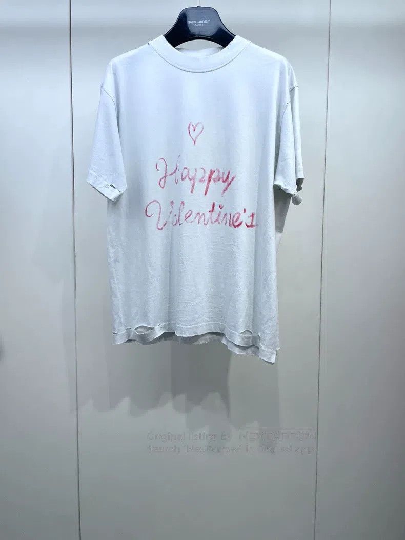 Balenciaga Balenciaga Night Scene Printed Distressed Short Sleeve Size US L / EU 52-54 / 3 - 1 Thumbnail