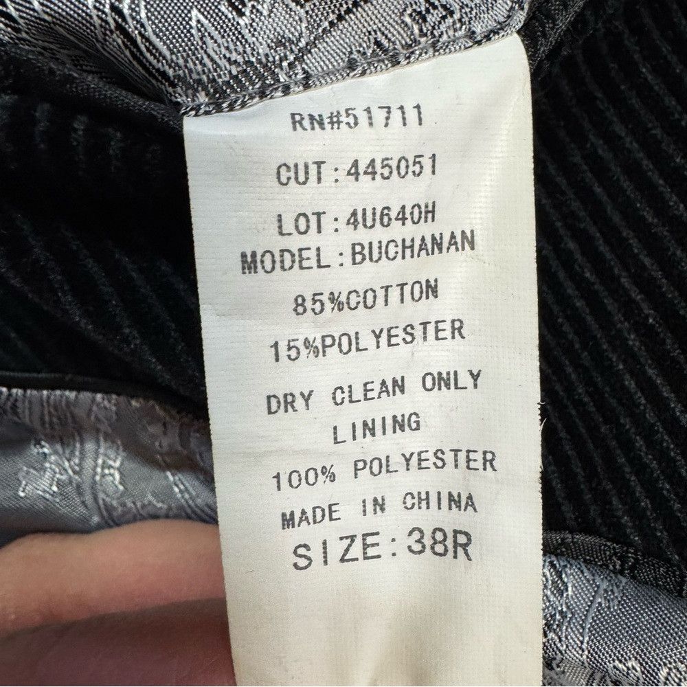 Andrew Fezza Assets Andrew Fezza Black Corduroy Blazer Size 38R Size 38R - 6 Thumbnail