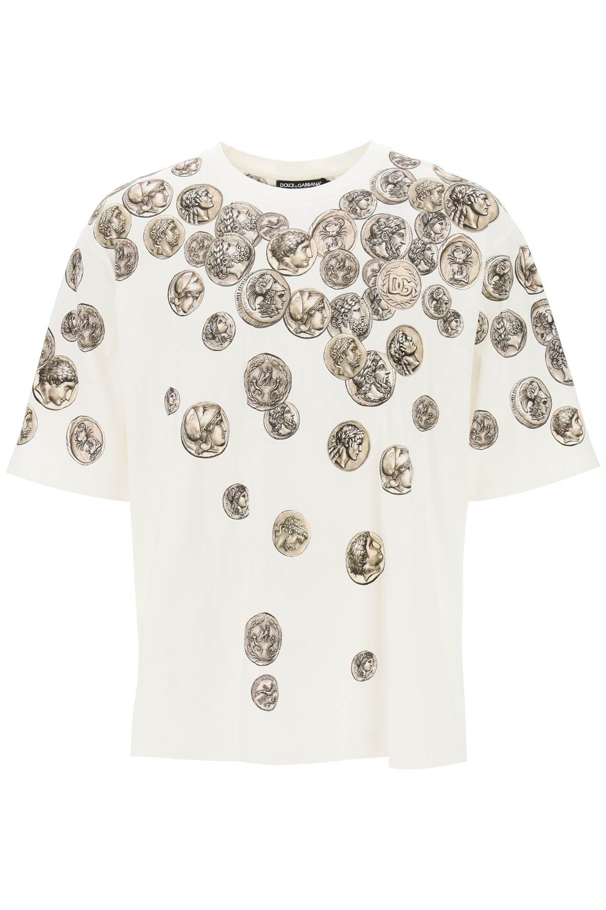 Dolce & Gabbana Dolce & gabbana coins print oversized t-shirt Size S ...