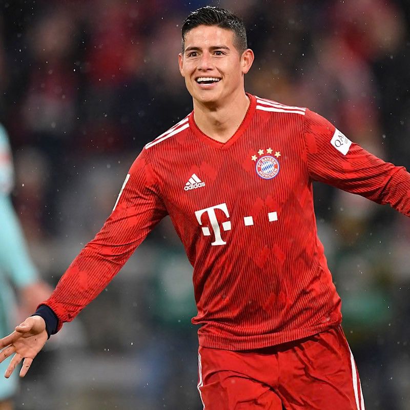 Adidas BAYERN ADIDAS 2019/2020 FOOTBALL HOME JERSEY #11 JAMES Size US S / EU 44-46 / 1 - 11 Thumbnail