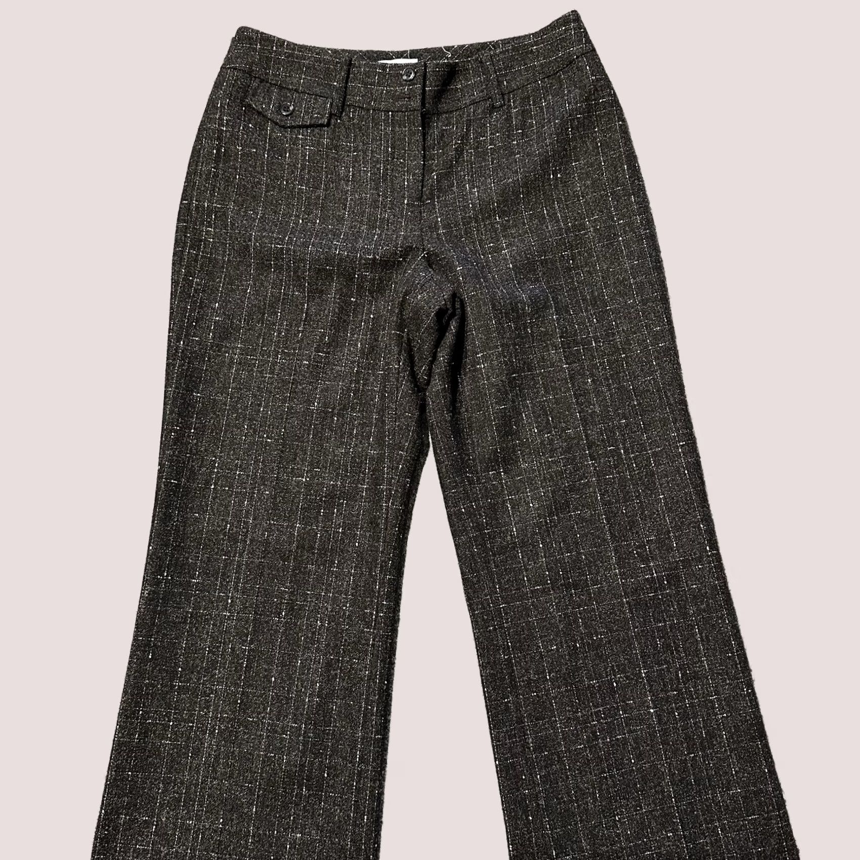 Ann Taylor Ann Taylor Loft Pants Women's 6 30x31 Brown Wool Blend Straight Leg Trousers Size 28" / US 6 / IT 42 - 1 Thumbnail
