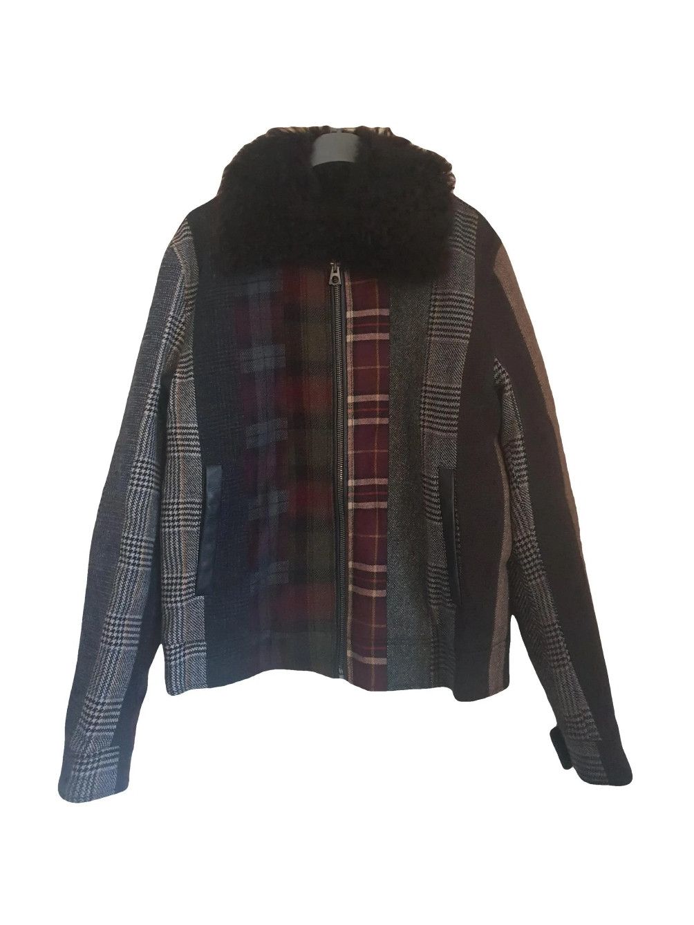 Dolce & Gabbana Dolce and Gabbana Patchwork Quilted Woolblend Jacket Size US M / EU 48-50 / 2 - 1 Thumbnail